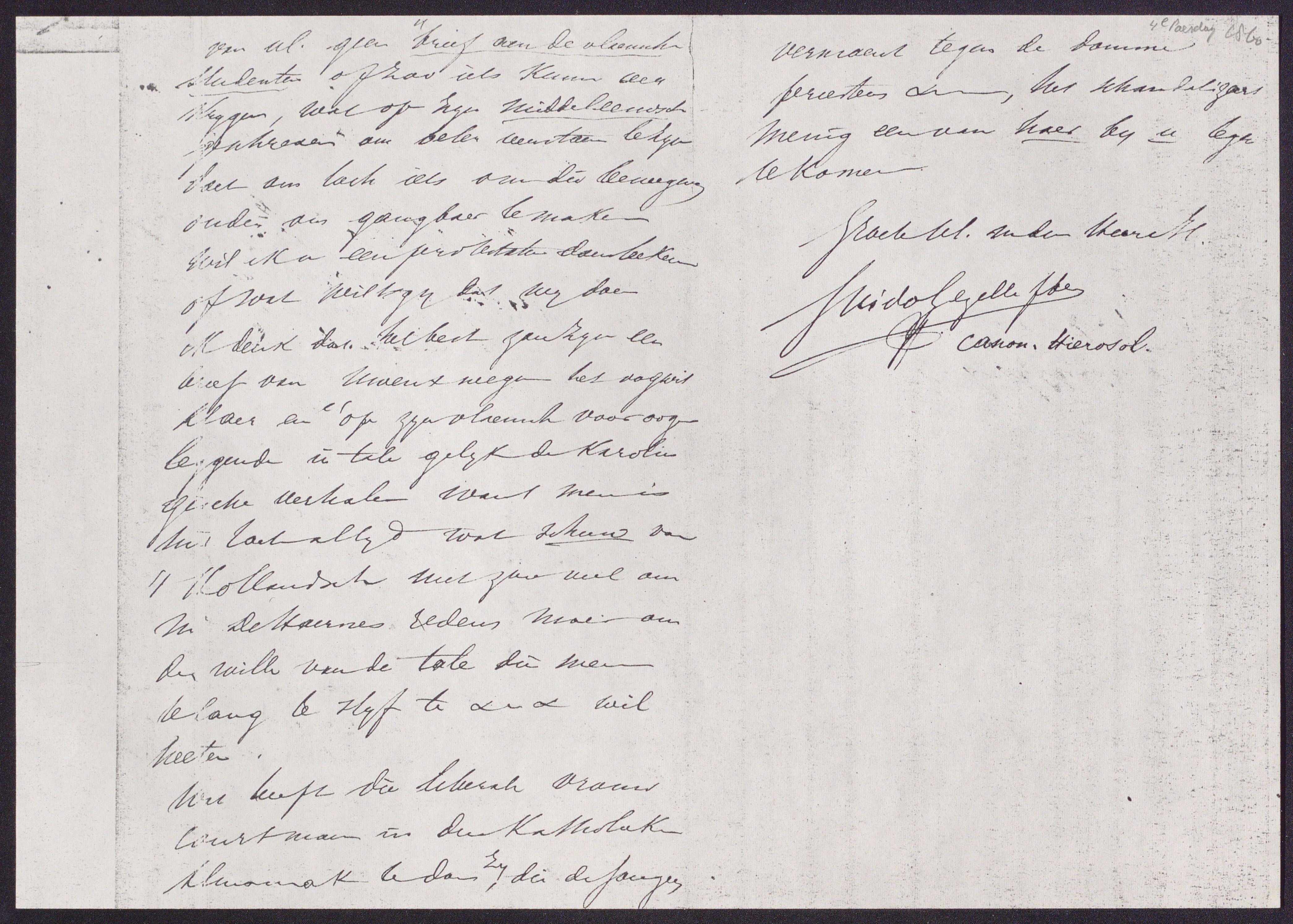 Guido Gezelle aan Josephus Albertus Alberdingk Thijm