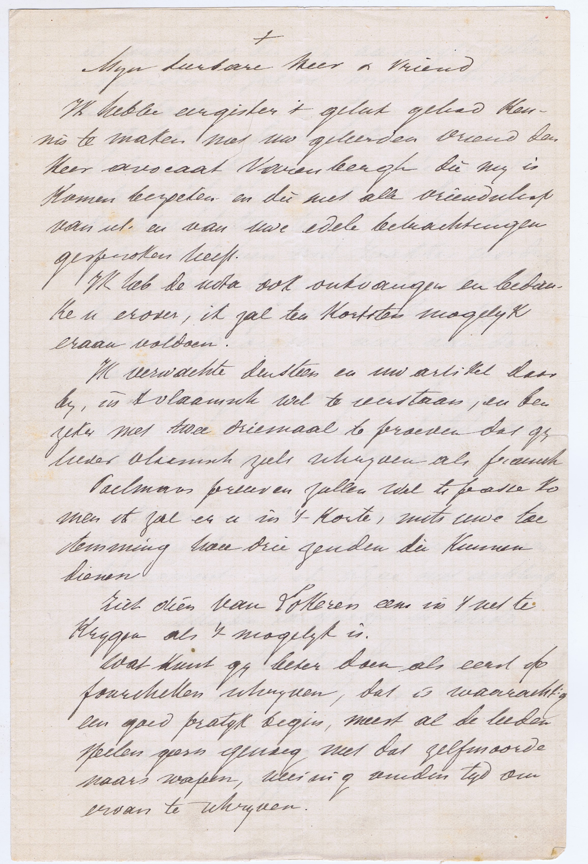 Guido Gezelle aan [Jean-Baptiste-Emmanuel-Felix-Vincent-Pierre-Marie (de) Béthune]