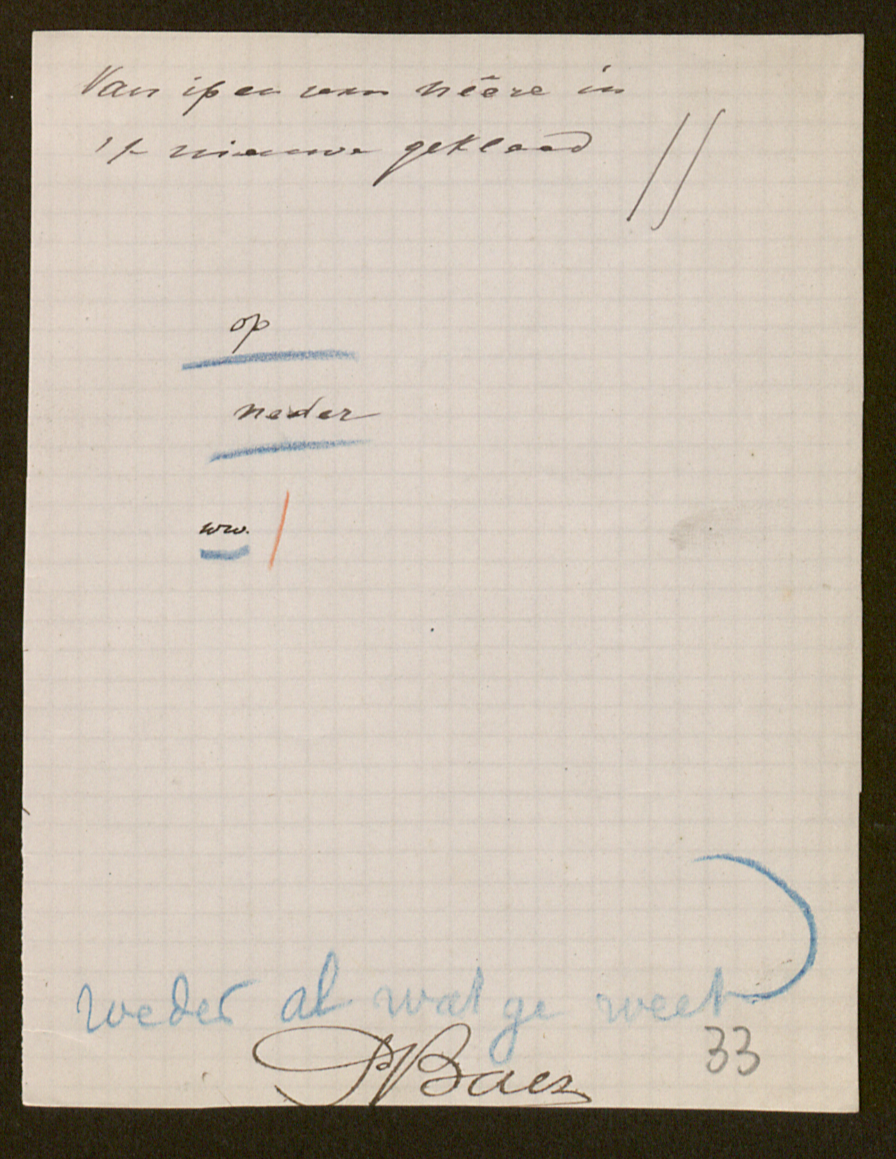 Pieter Baes aan [Guido Gezelle]