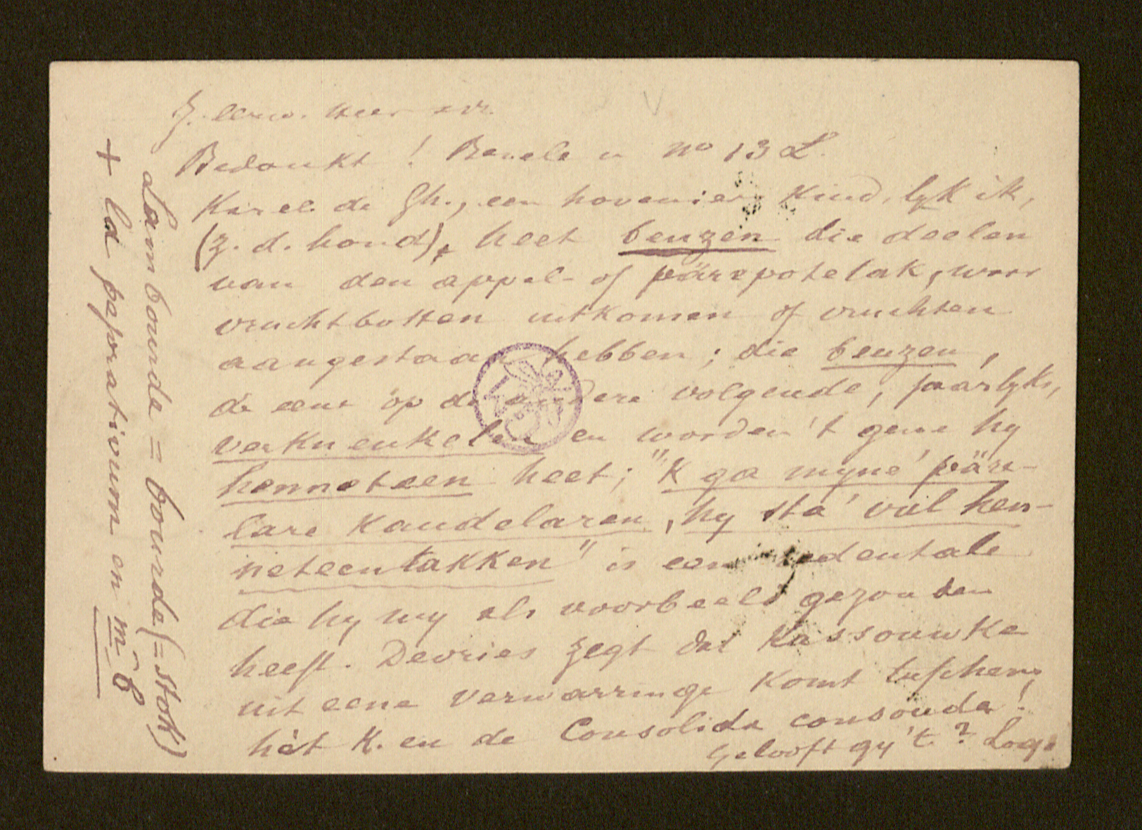 [Guido Gezelle] aan Leonard Lodewijk De Bo