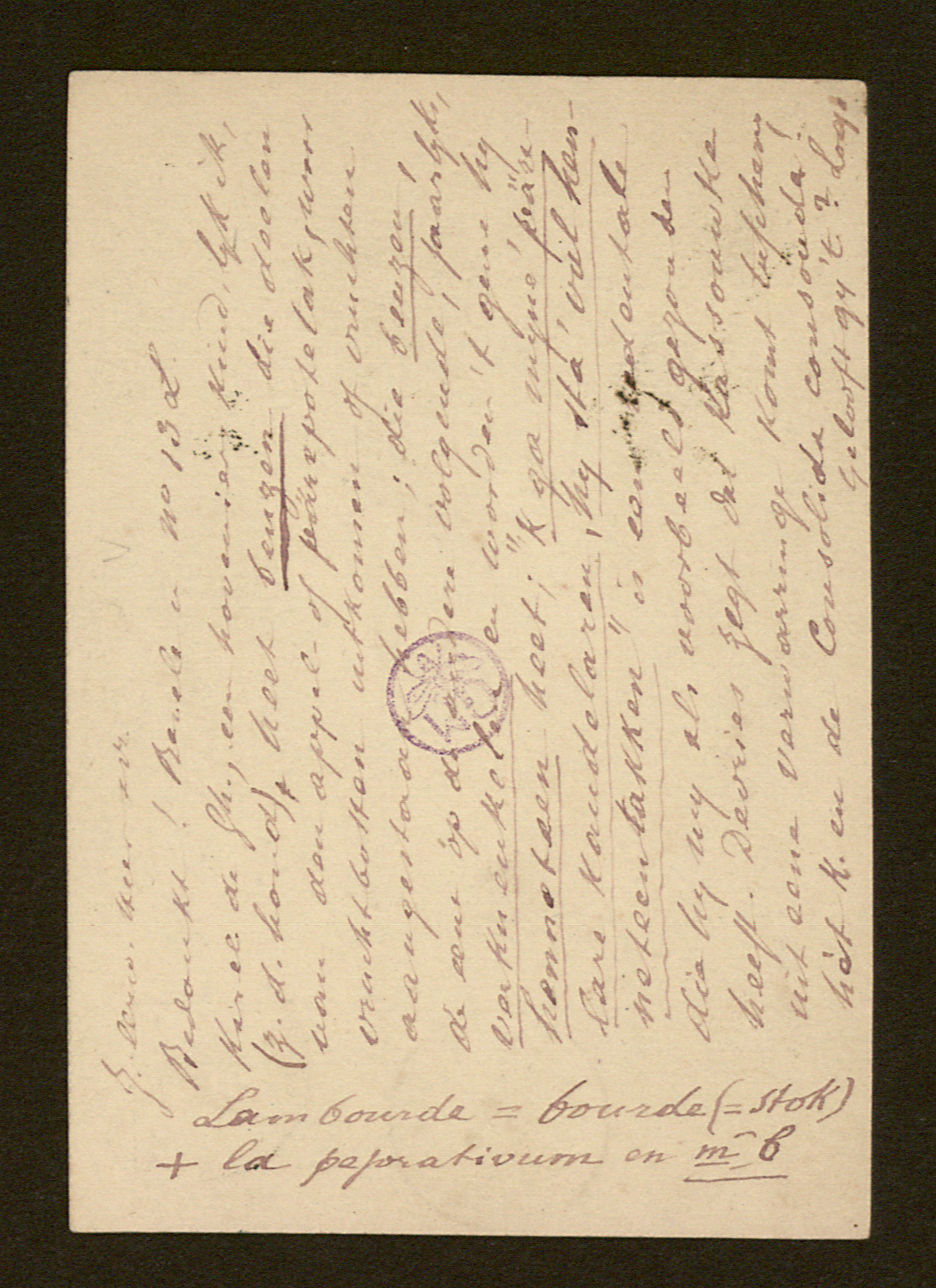 [Guido Gezelle] aan Leonard Lodewijk De Bo