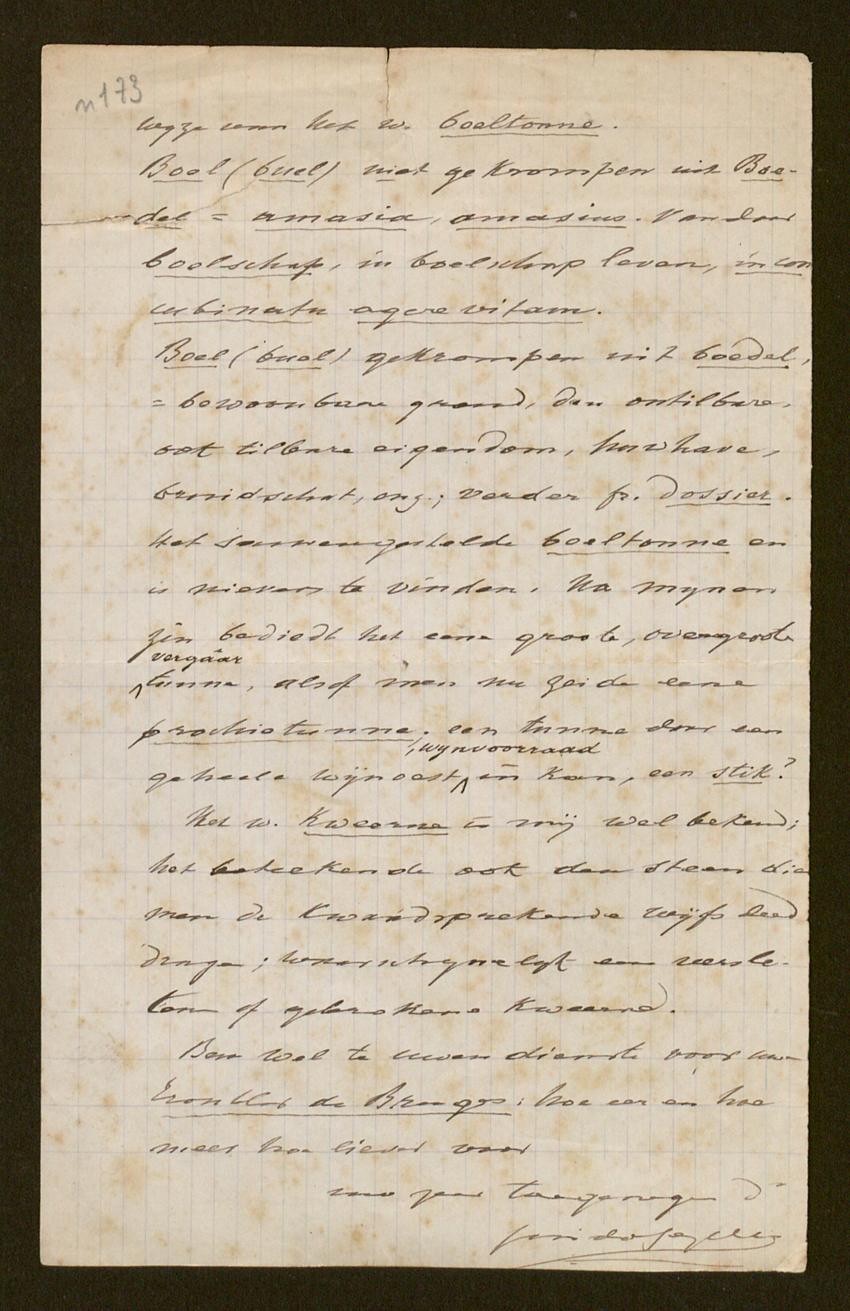 Guido Gezelle aan [Arthur C. De Schrevel]