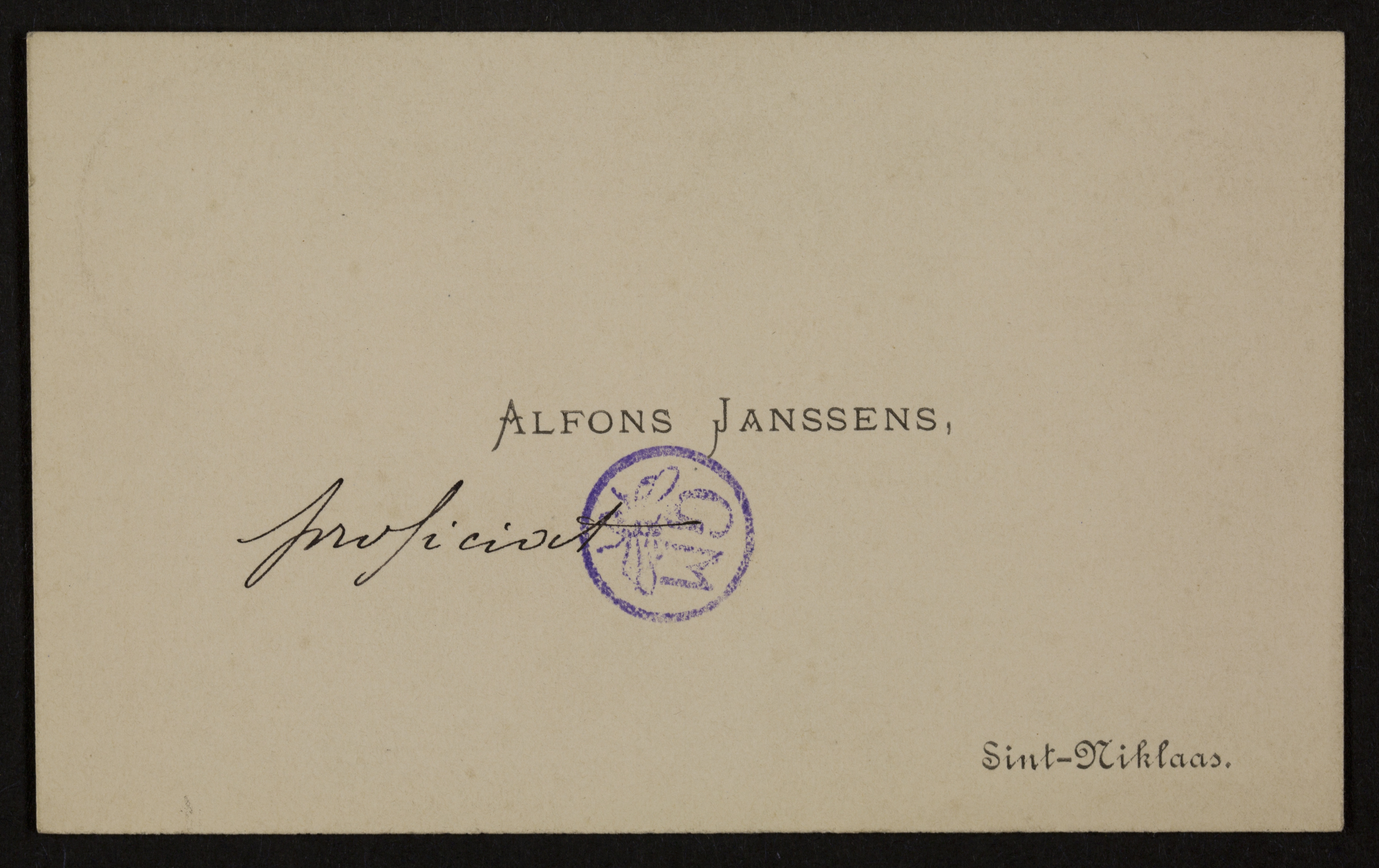 Alfons J.M. Janssens aan [Guido Gezelle]