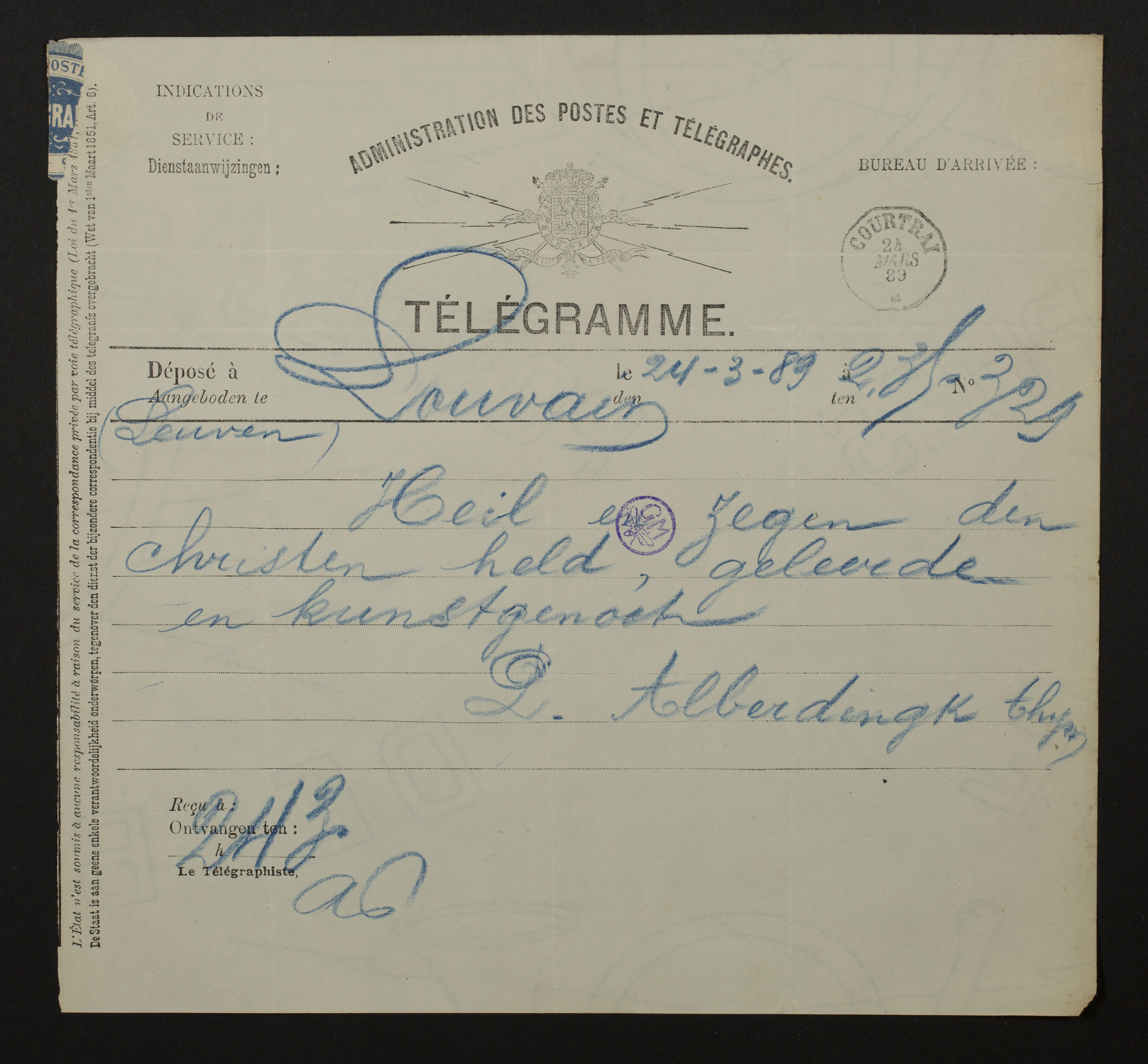 Peter Paul Alberdingk Thijm aan Guido Gezelle