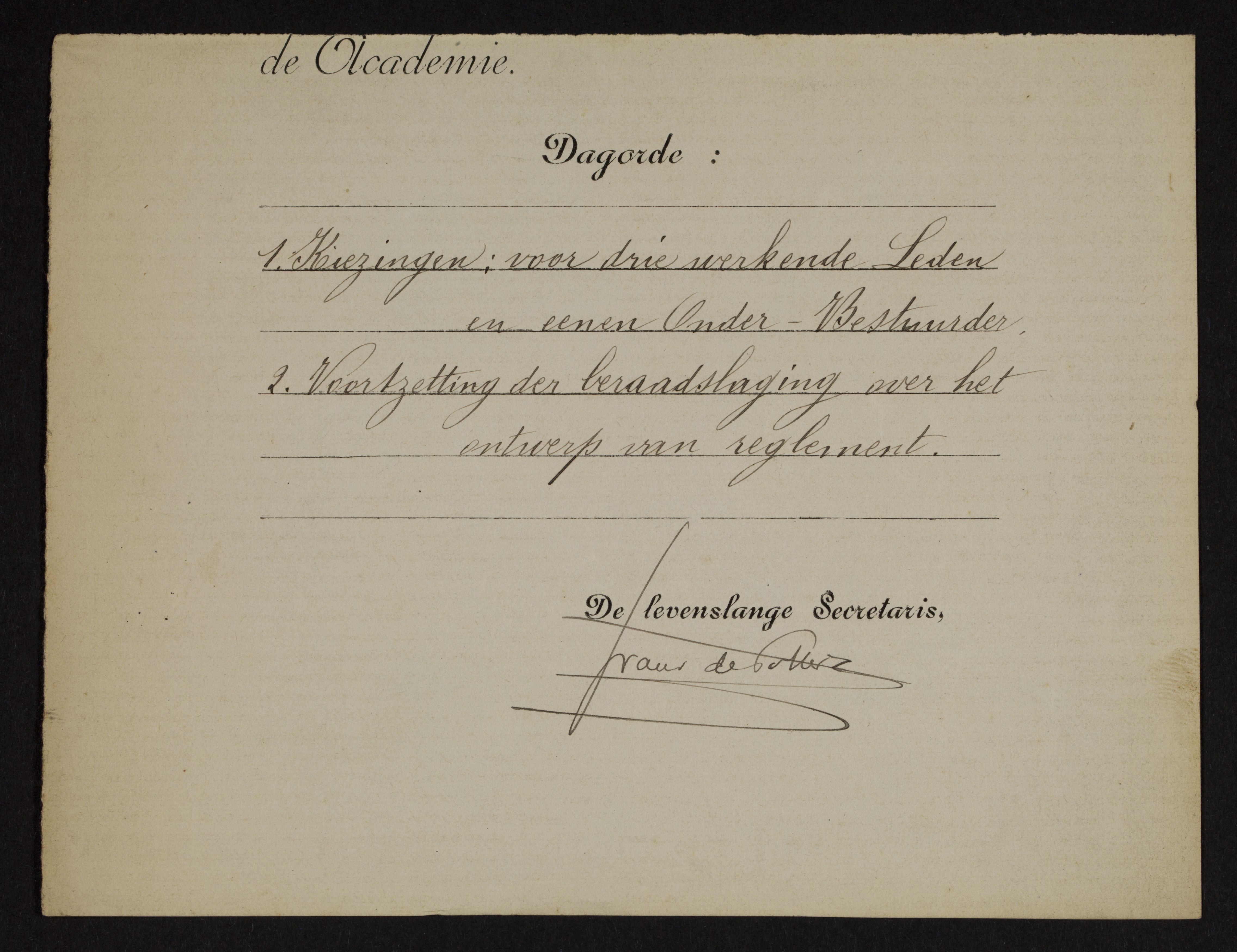 Frans De Potter aan [Guido Gezelle]