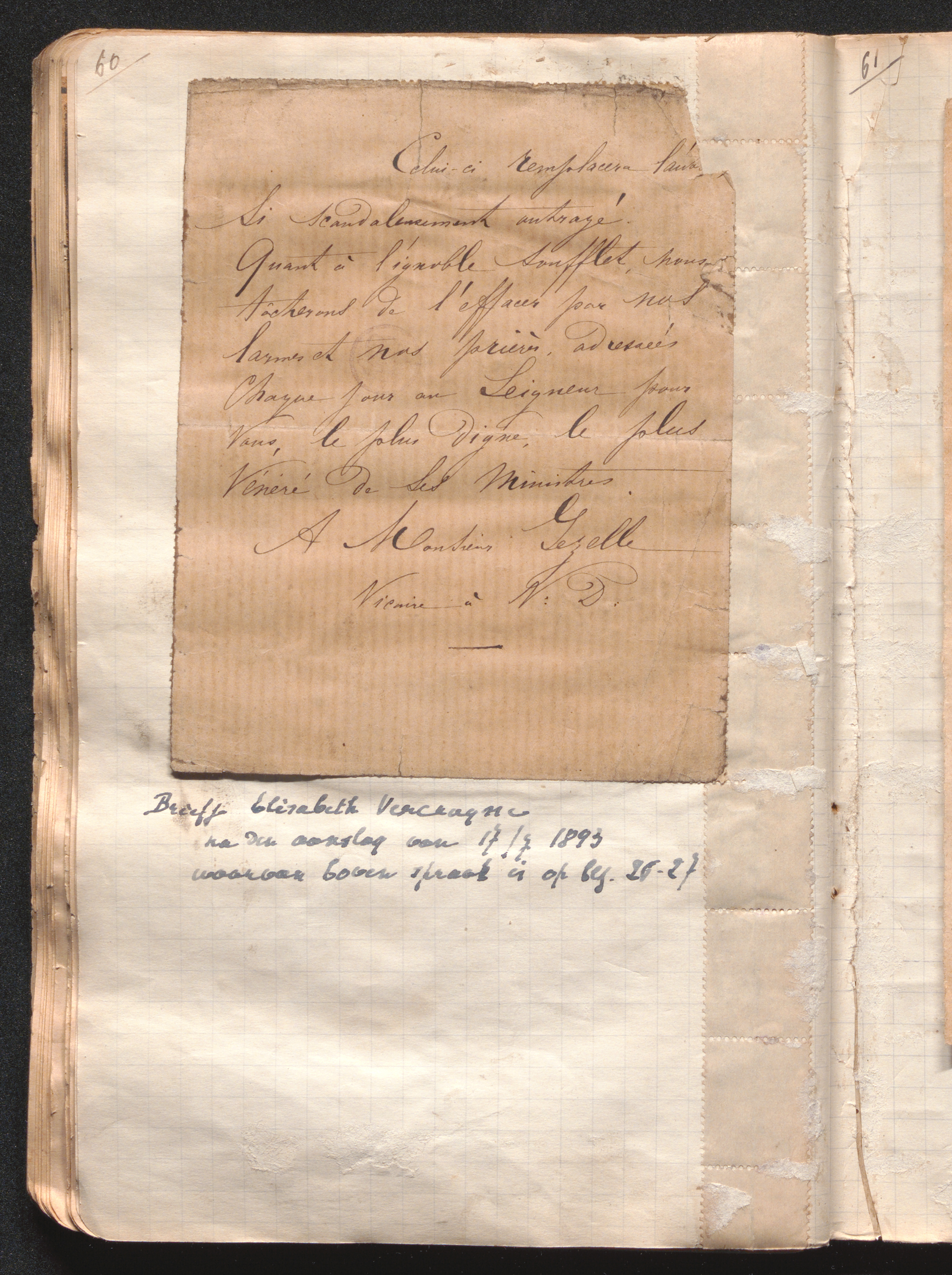 [Elisabeth Josèphe Thérèse Vanden Broeck (= mevrouw Elisabeth Josèphe Thérès Vercruysse] aan Guido Gezelle