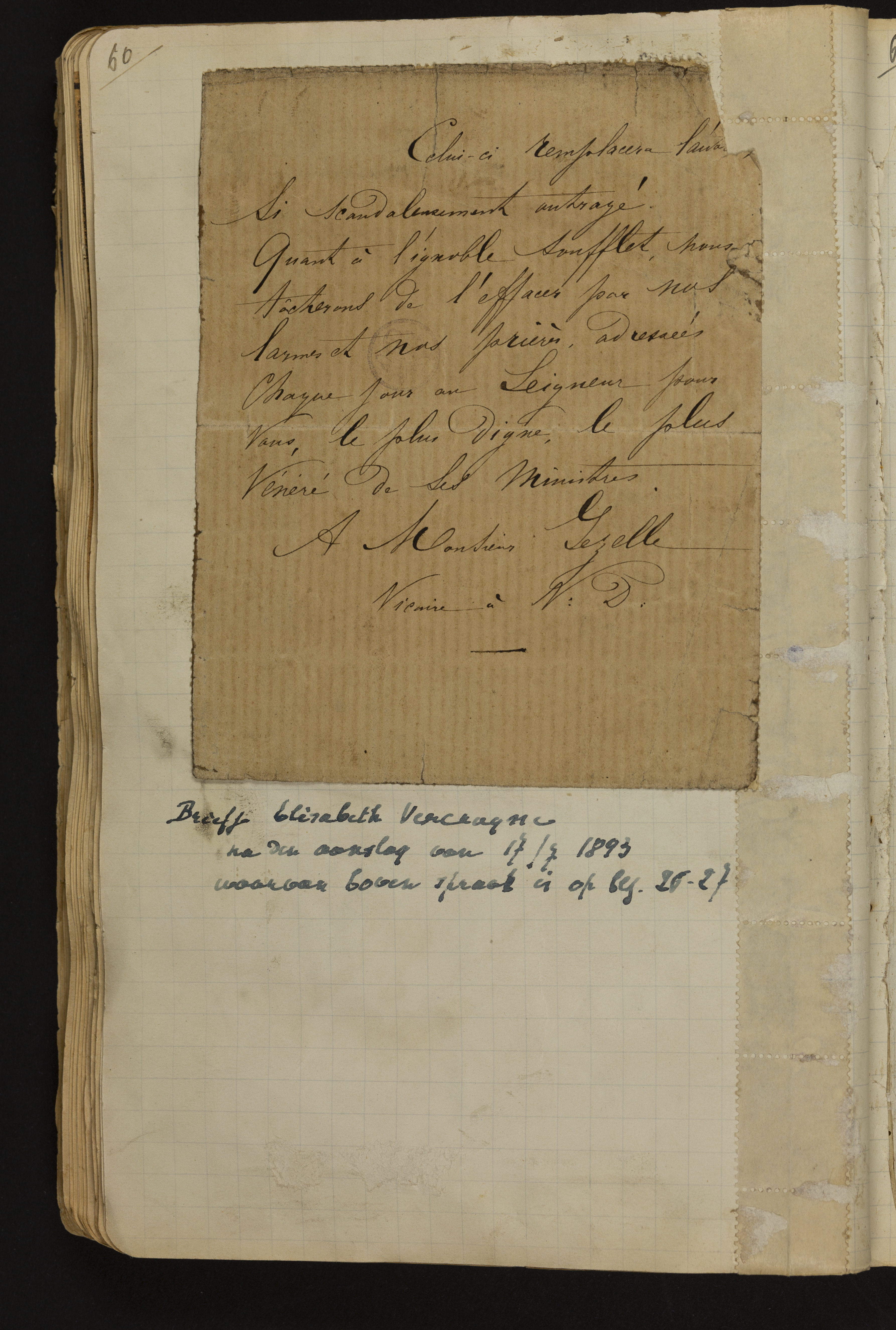 [Elisabeth Josèphe Thérèse Vanden Broeck (= mevrouw Elisabeth Josèphe Thérès Vercruysse] aan Guido Gezelle