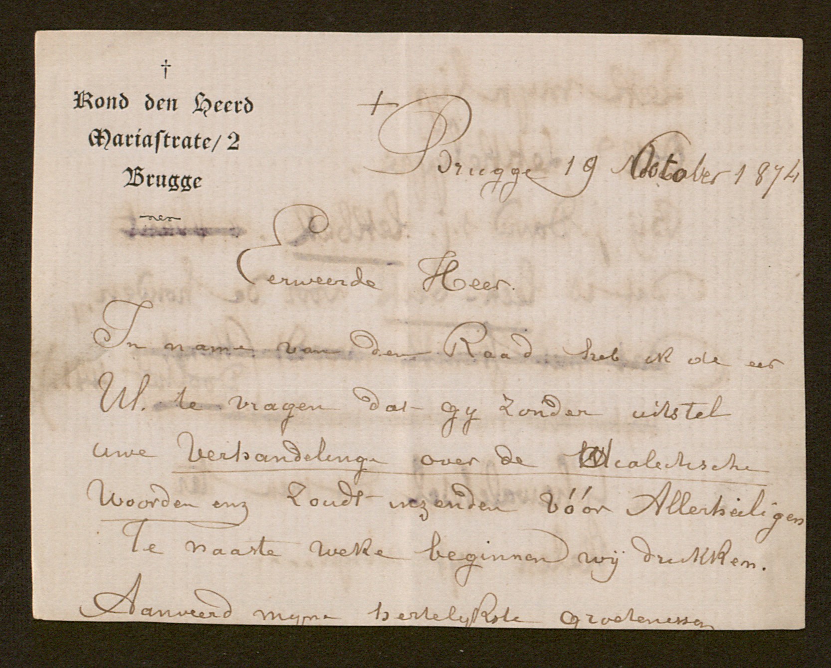 [Pieter Baes] aan [Leonard Lodewijk De Bo]