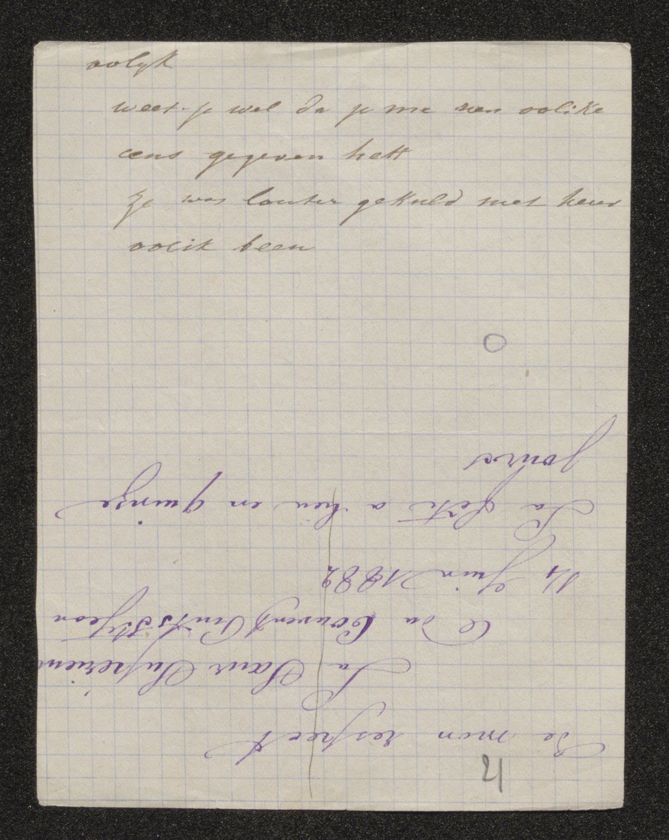 [Octavie van Gillewe (= Zuster Marie Stanislas)] aan [Guido Gezelle]