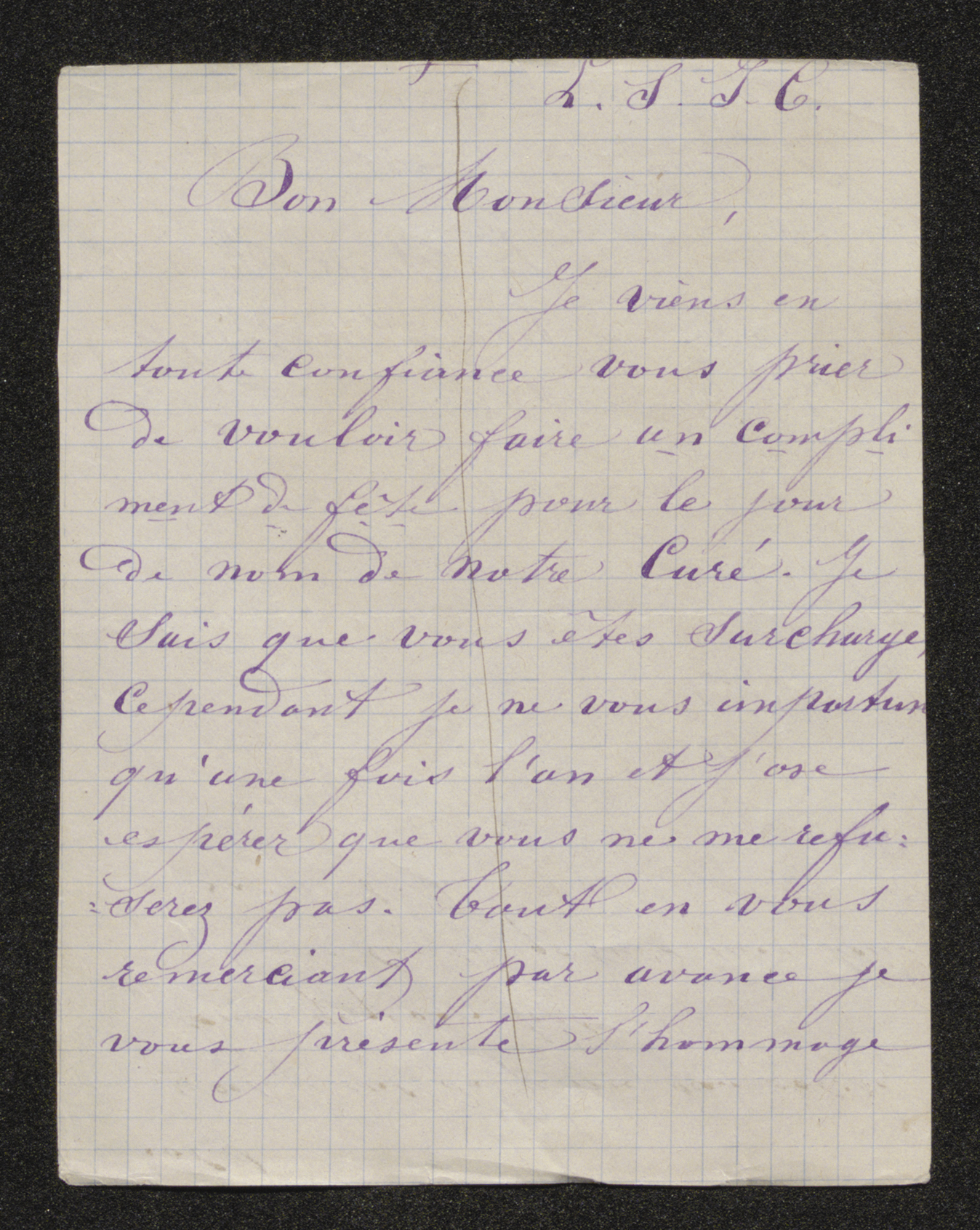 [Octavie van Gillewe (= Zuster Marie Stanislas)] aan [Guido Gezelle]