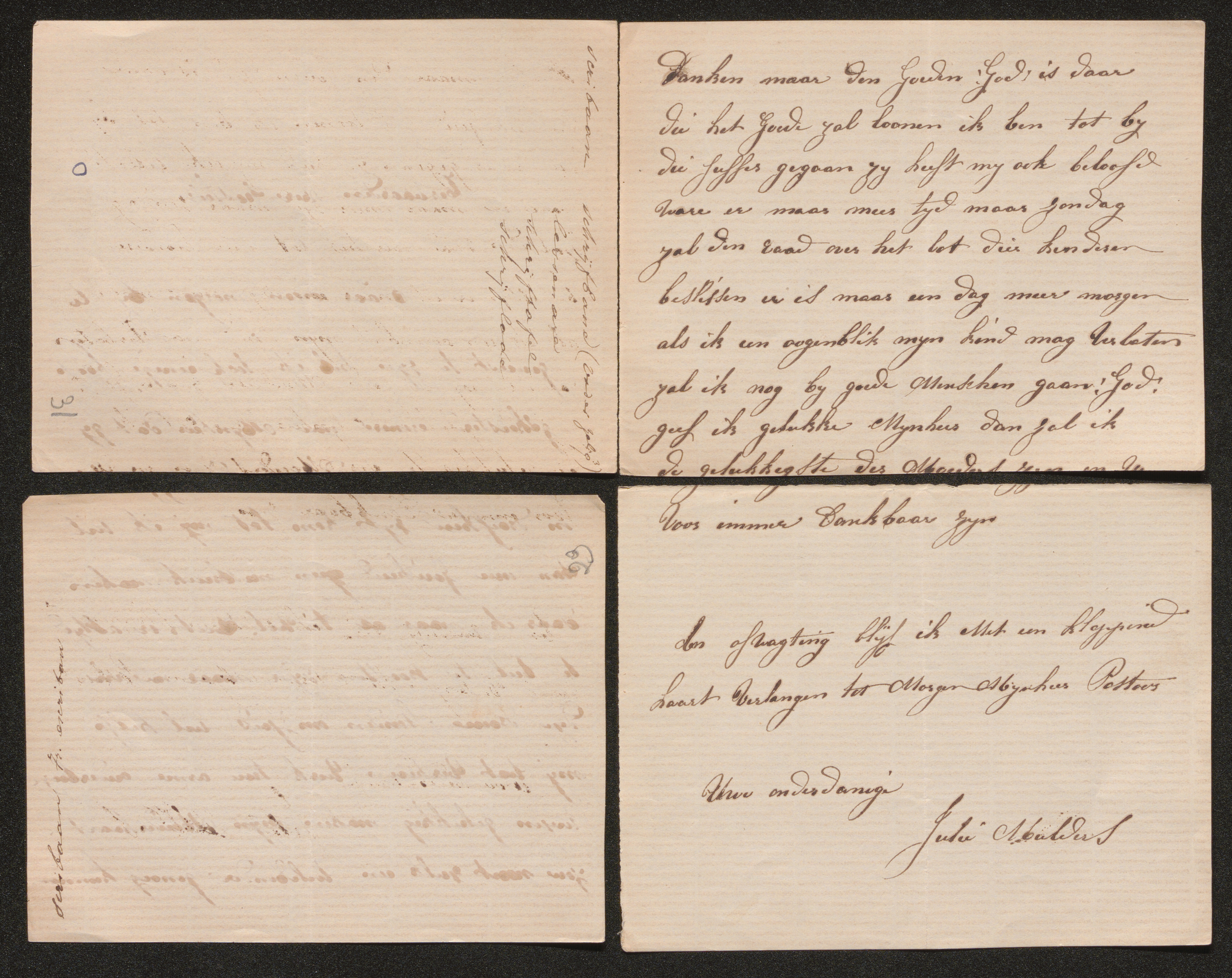 [Juliana Decloedt] (= mevrouw Juliana Mulders) aan [Guido Gezelle]