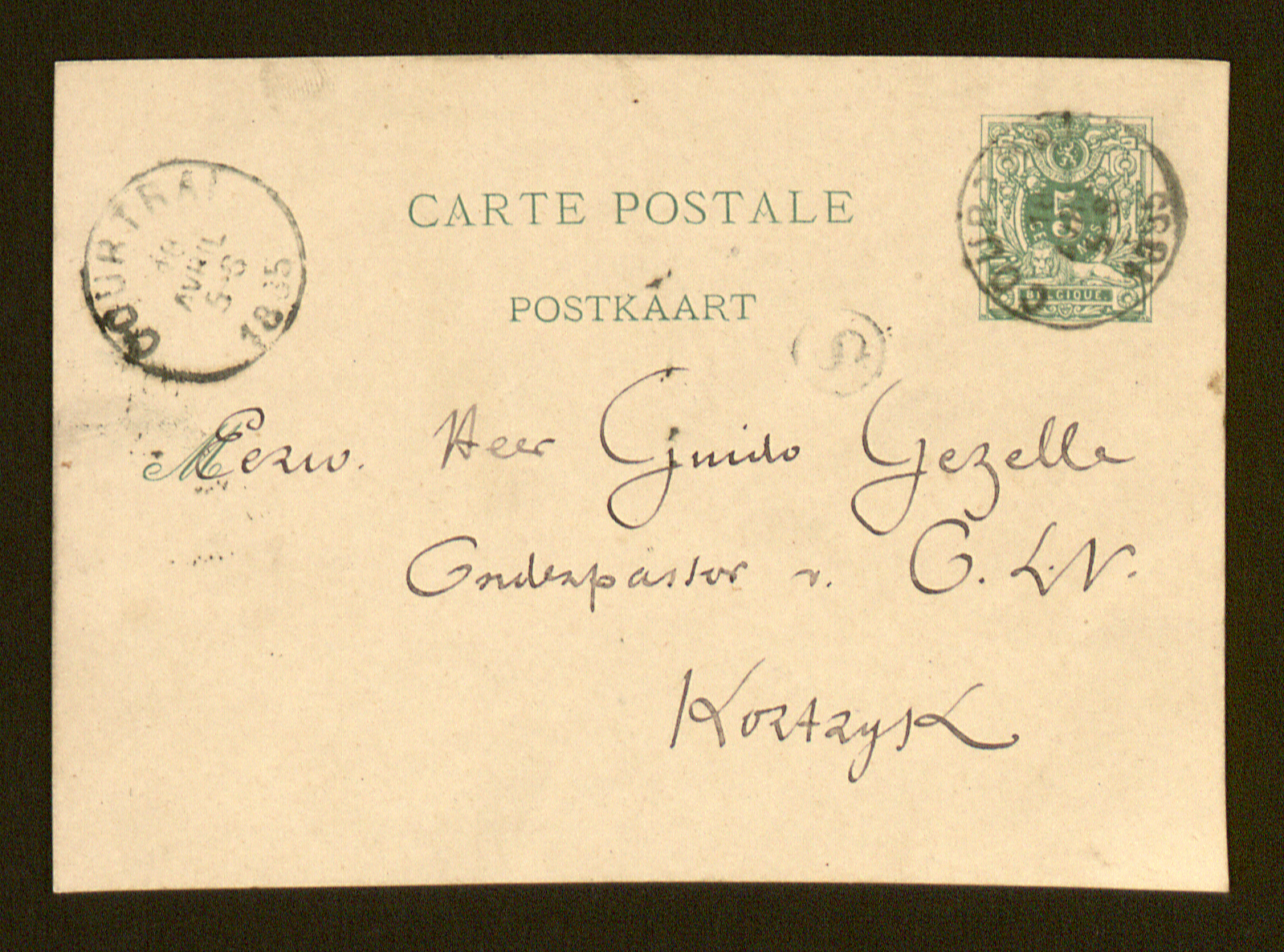 Hendrik Augustijn De Badts aan Guido Gezelle