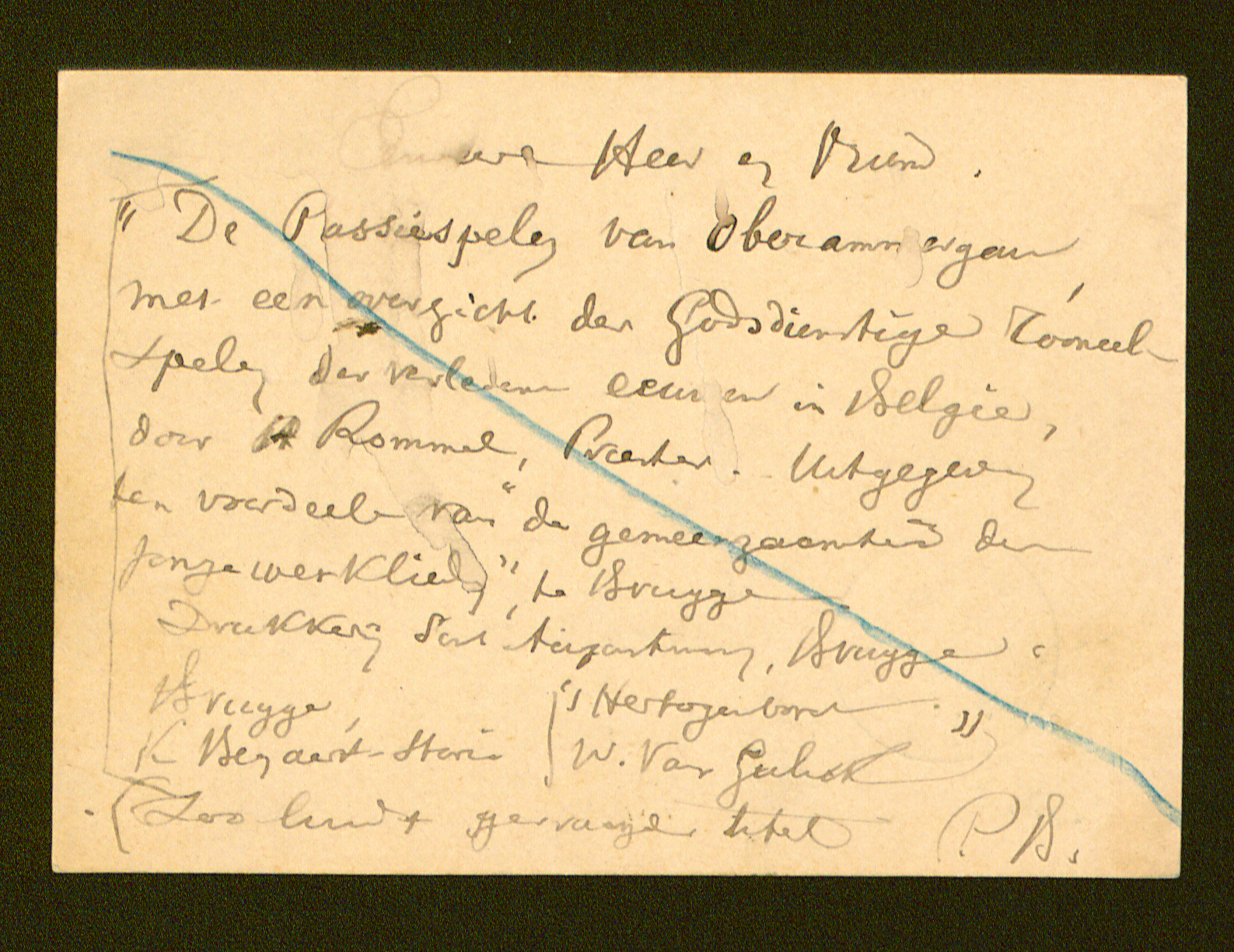 [Pieter Busschaert] aan Guido Gezelle