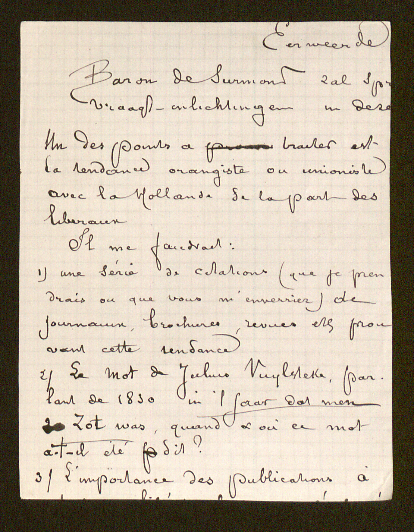 [Pieter Baes] aan [Guido Gezelle]