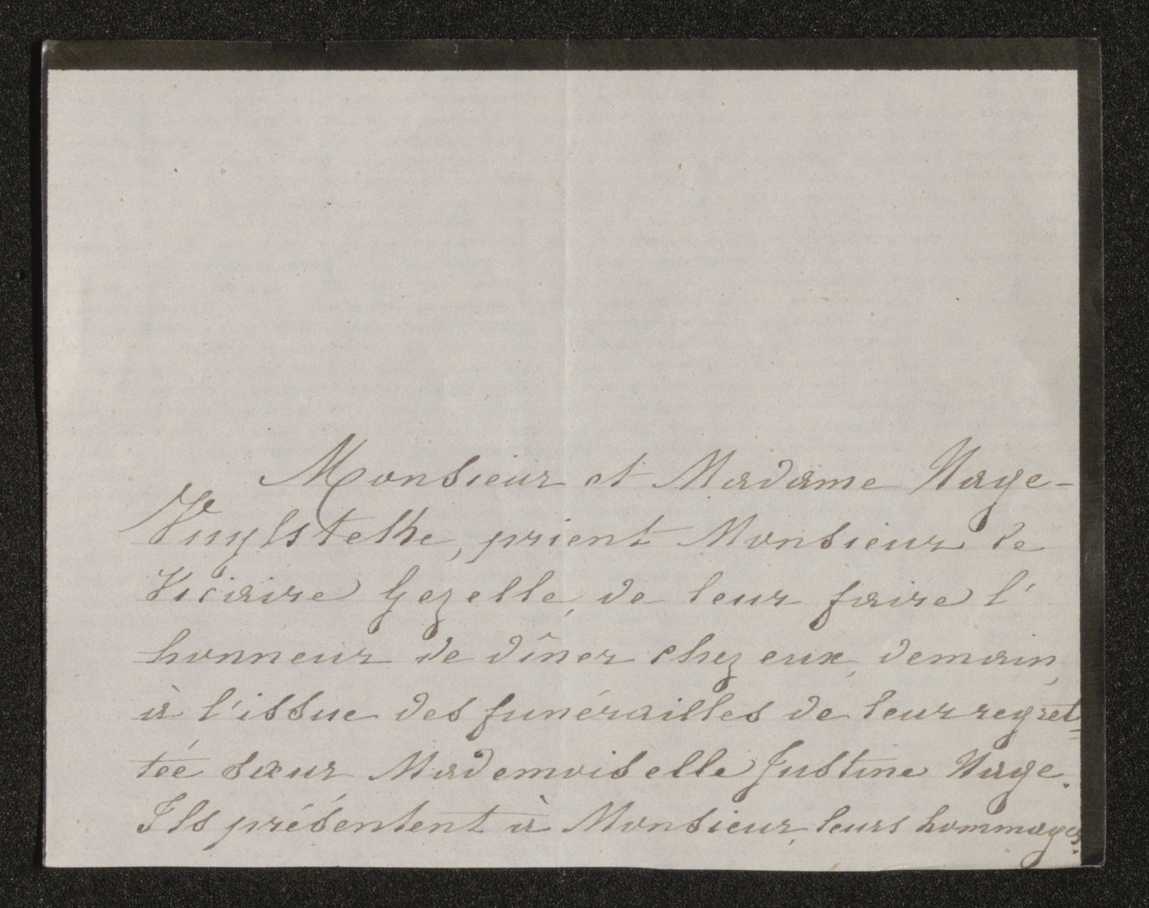 Adelaida Antonia Vuylsteke (= mevrouw Adelaida Antonia Hage) aan [Guido Gezelle]