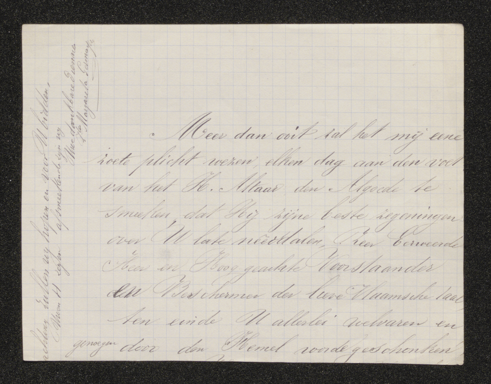 [Mathilde Germonprez] (= zuster Margareta Germonprez) aan [Guido Gezelle]