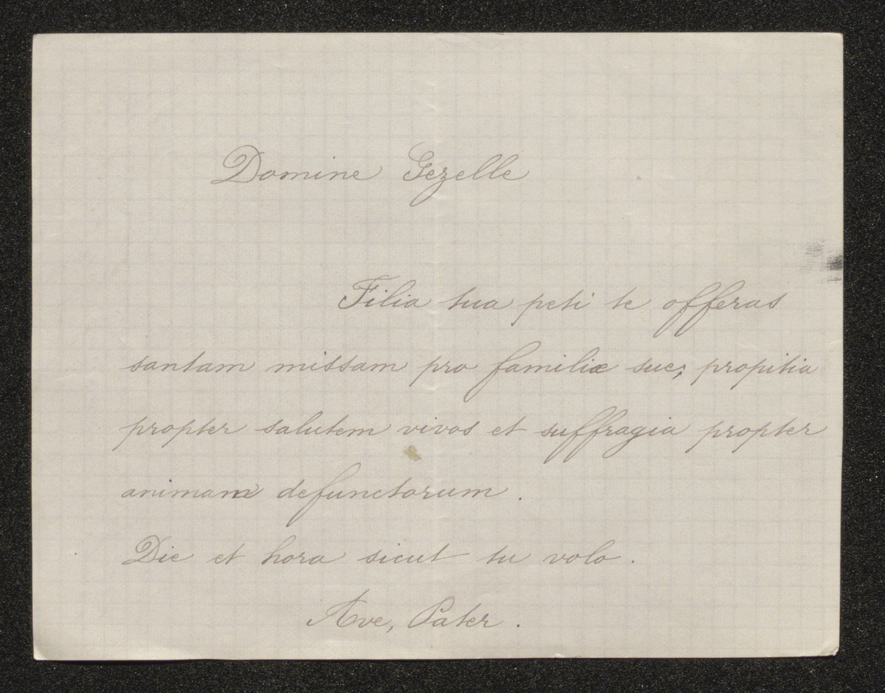 [Cordelia Van De Wiele] aan [Guido Gezelle]