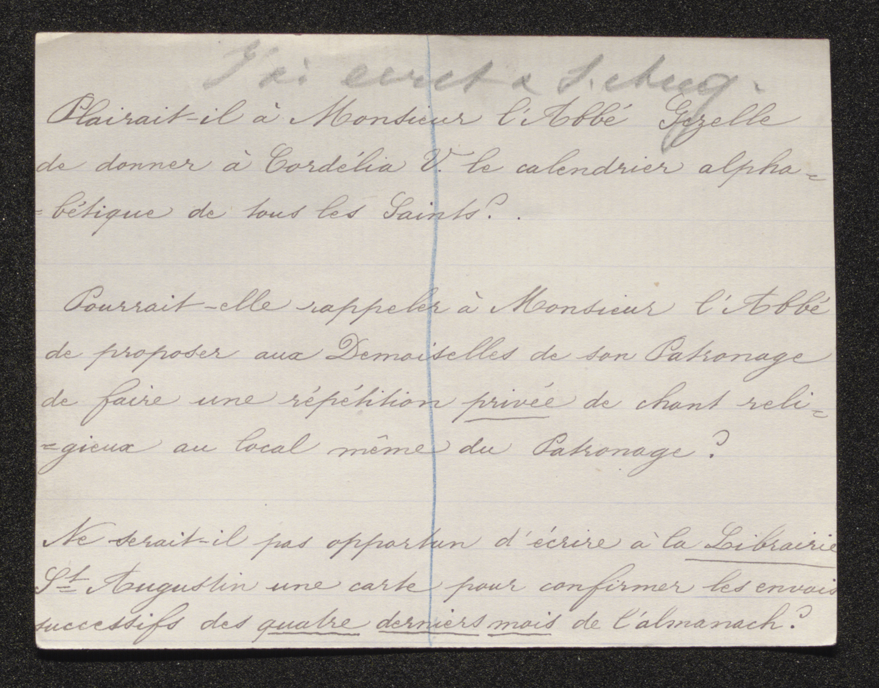 [Cordelia Van De Wiele] aan [Guido Gezelle]