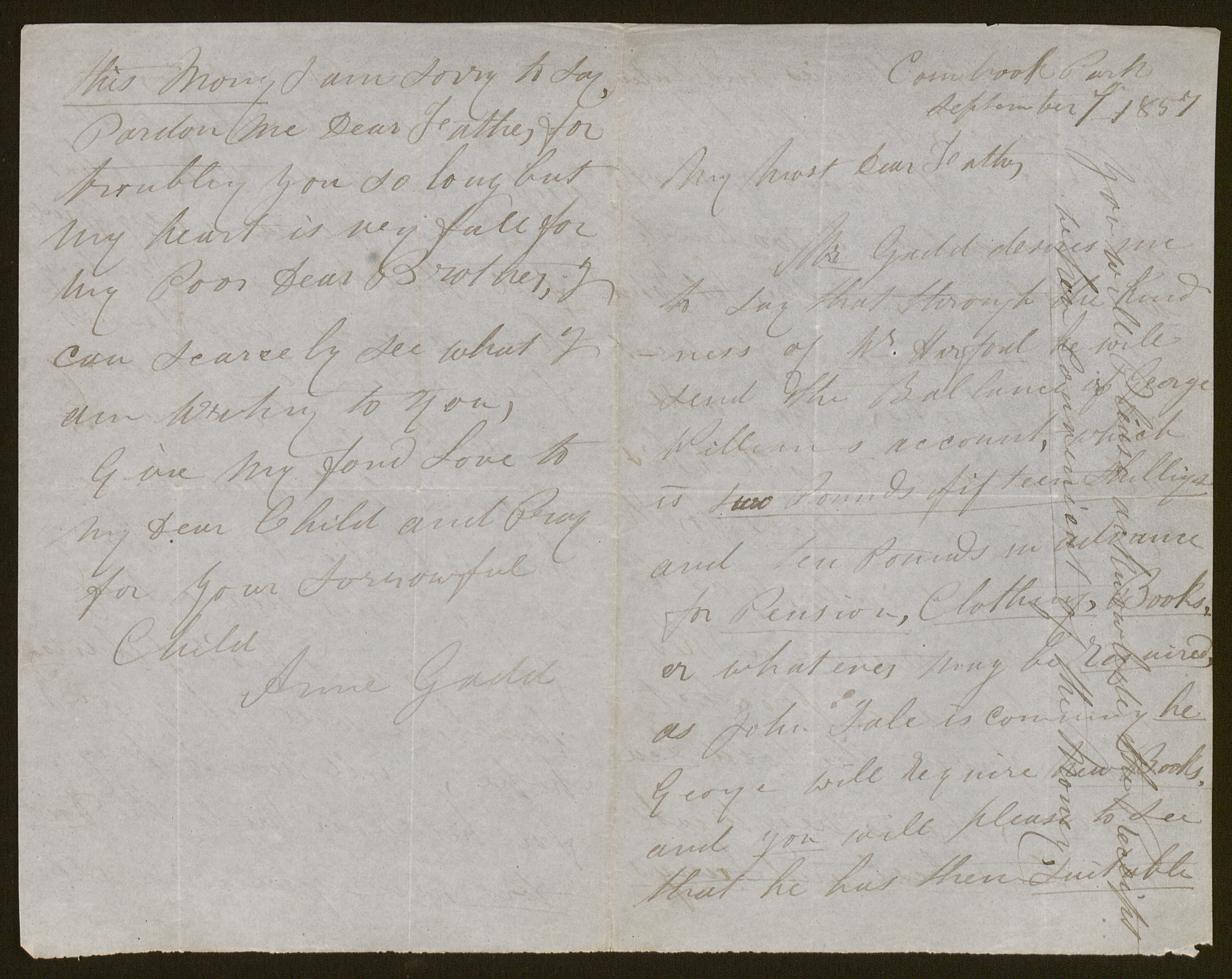 [Anne Hill =] Anne Gadd aan [Guido Gezelle]