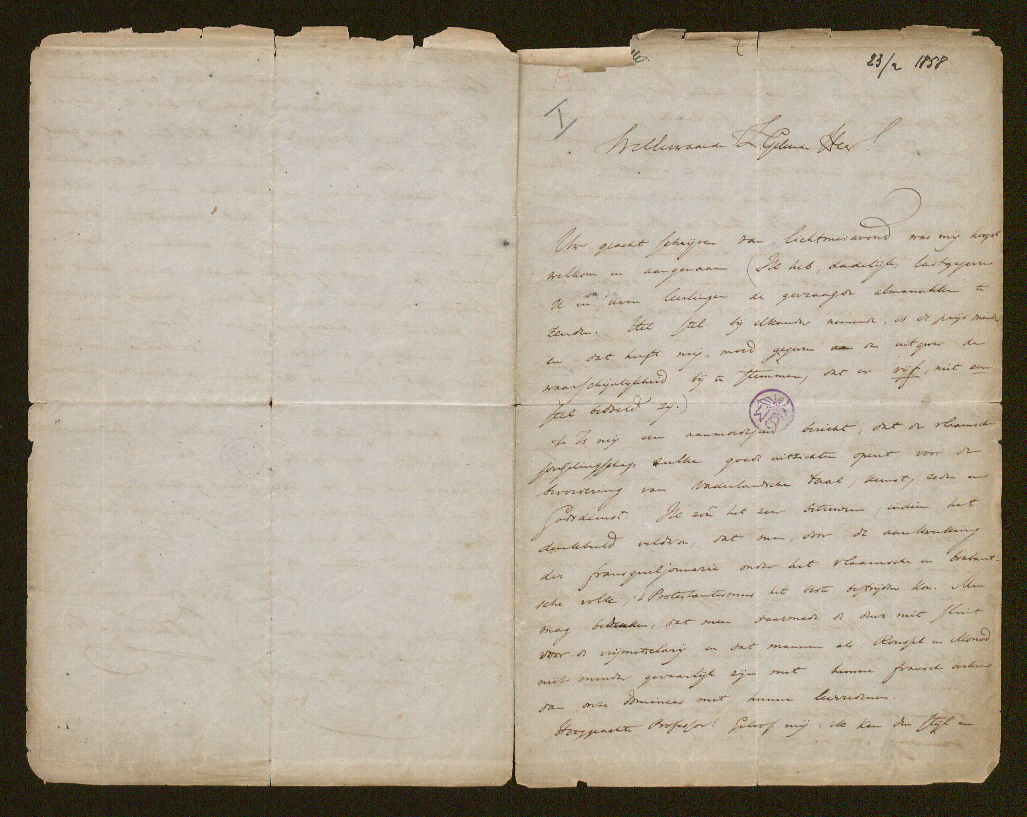 Josephus Albertus Alberdingk Thijm aan [Guido Gezelle]