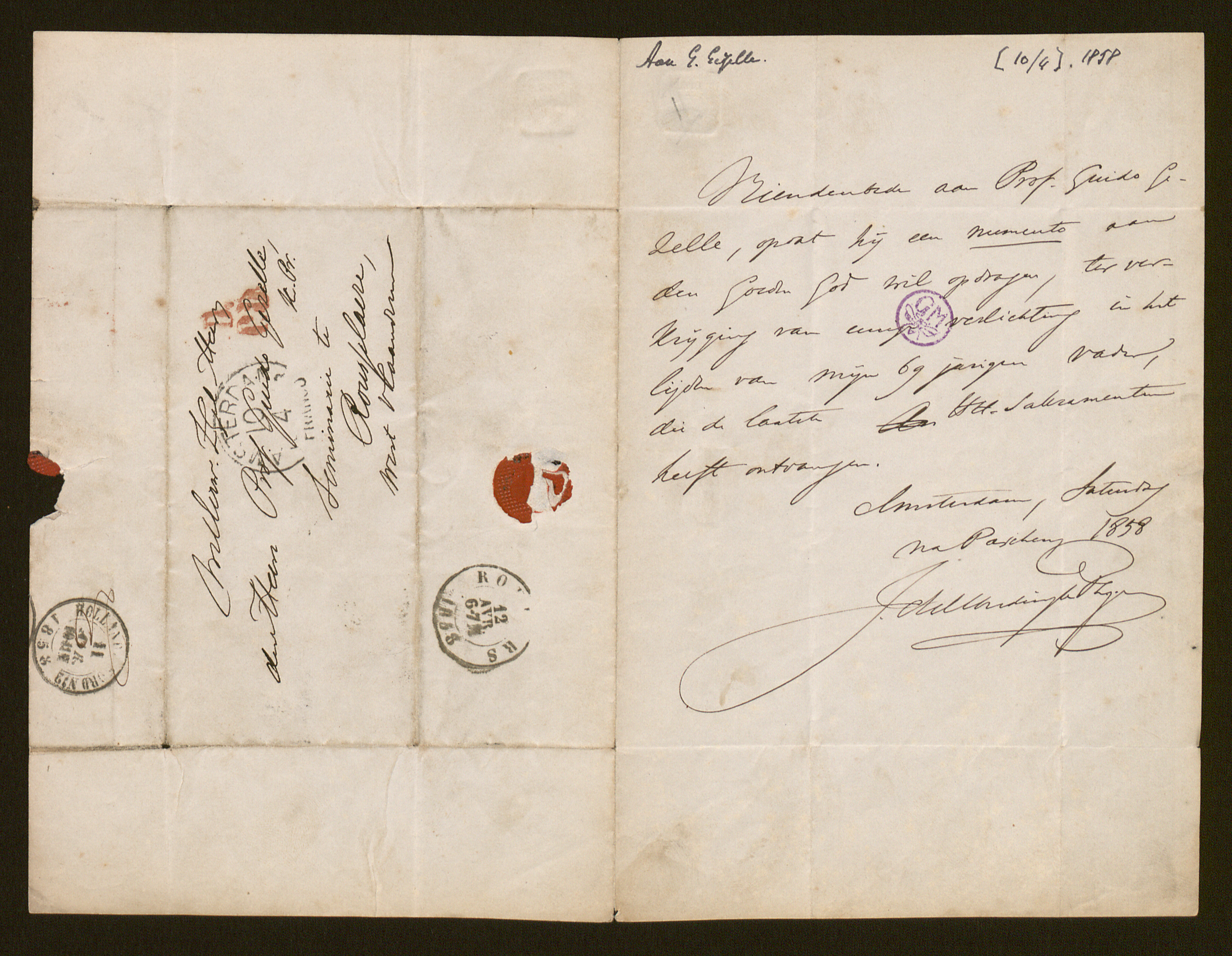 Josephus Albertus Alberdingk Thijm aan Guido Gezelle