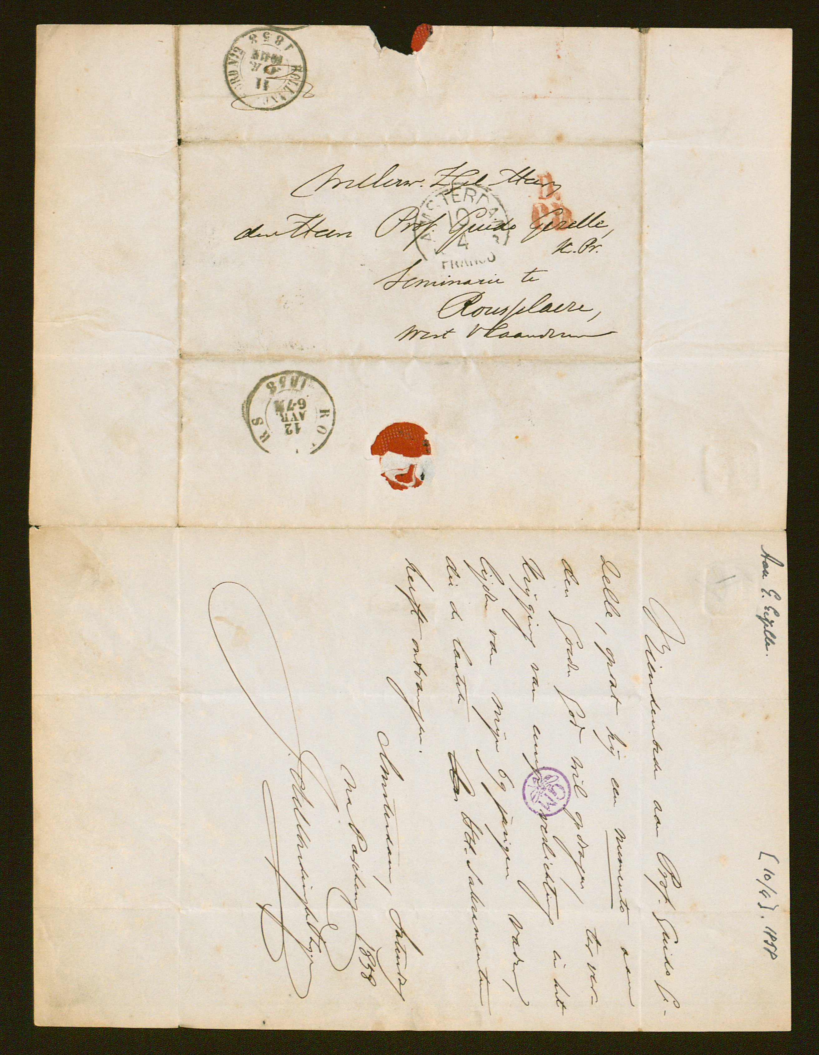 Josephus Albertus Alberdingk Thijm aan Guido Gezelle