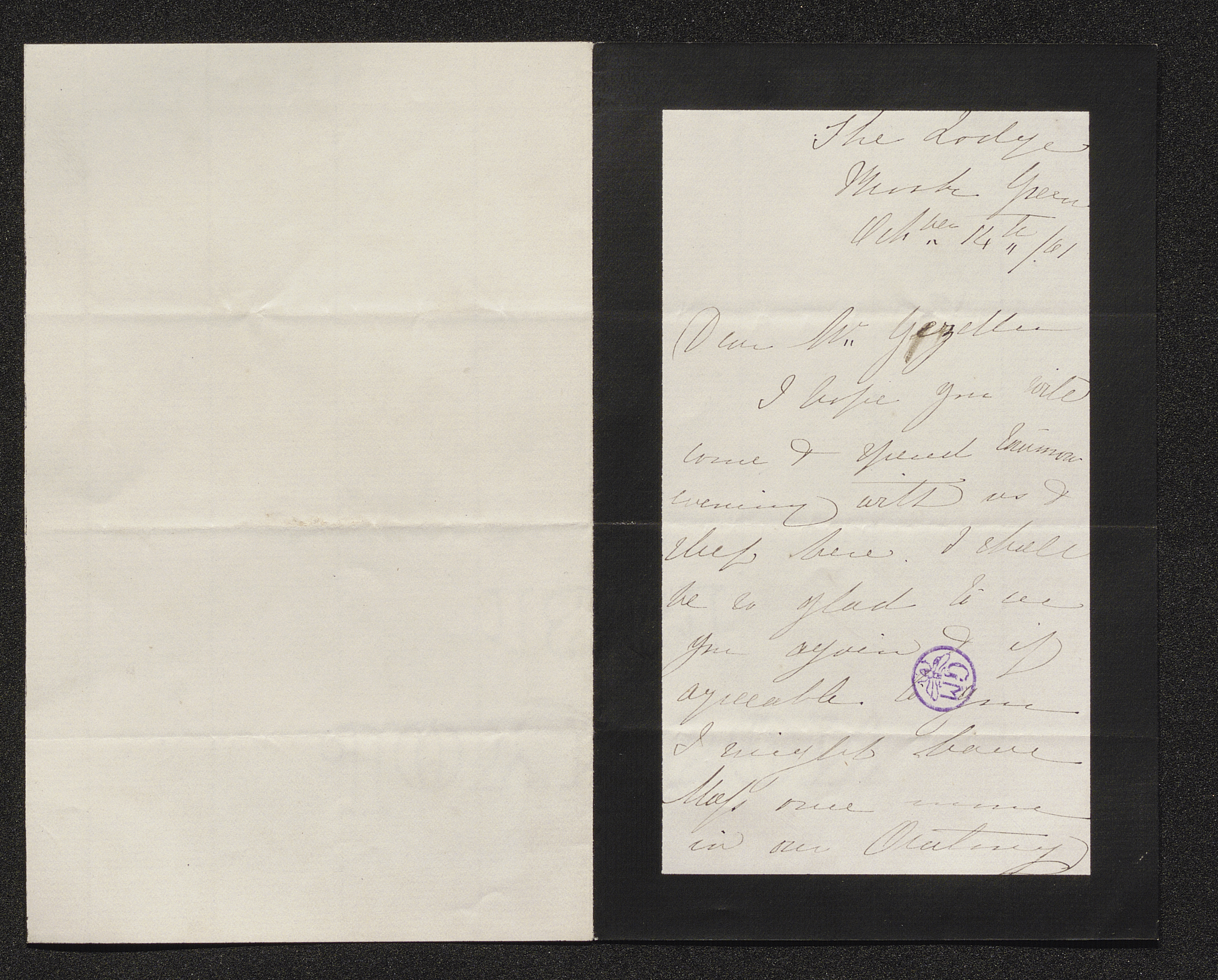 [Agnes Mary Christophers] (= mevrouw Agnes Mary Pagliano) aan [Guido Gezelle]