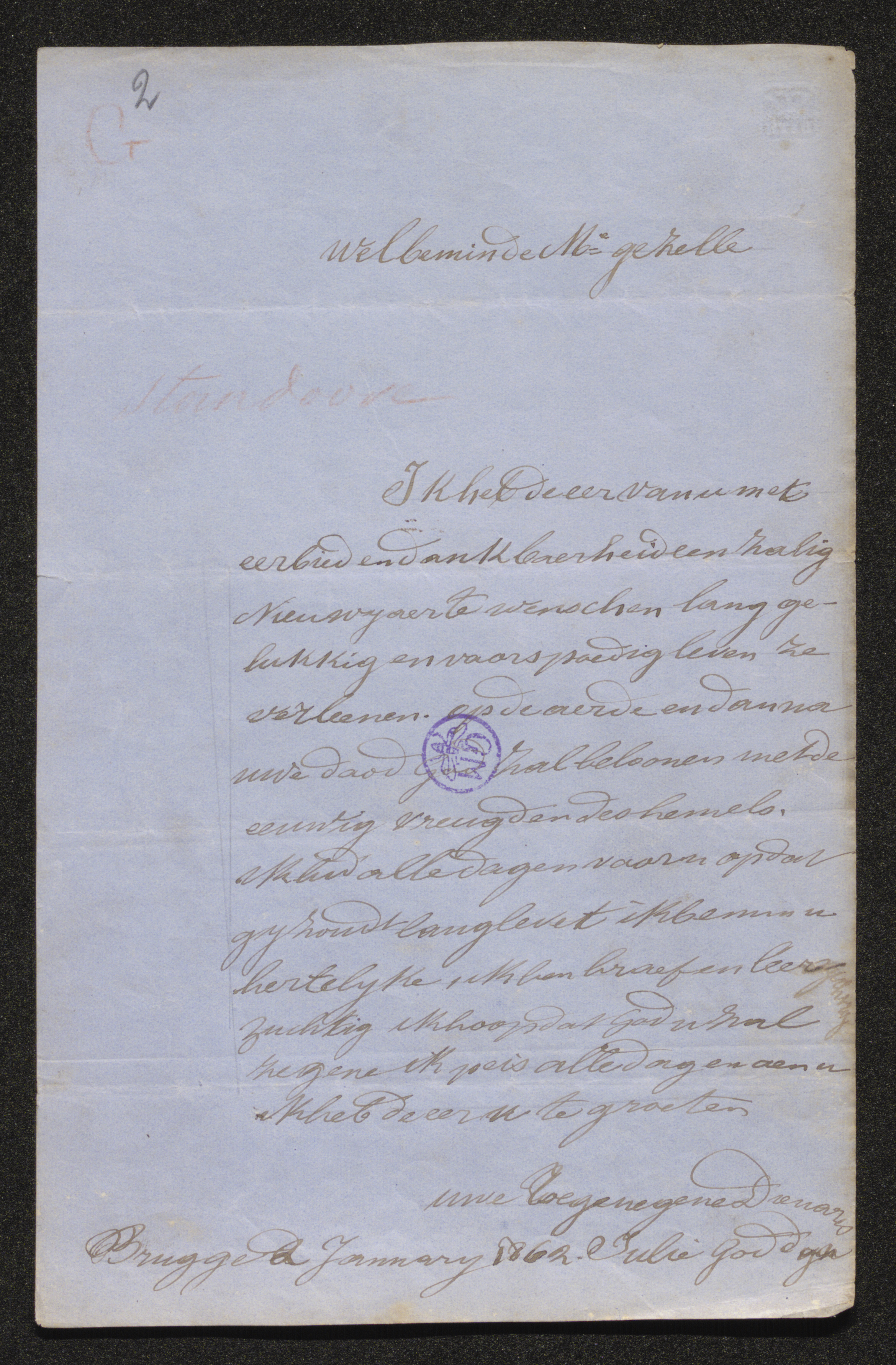 Marie Julie Eugénie Goddyn aan Guido Gezelle