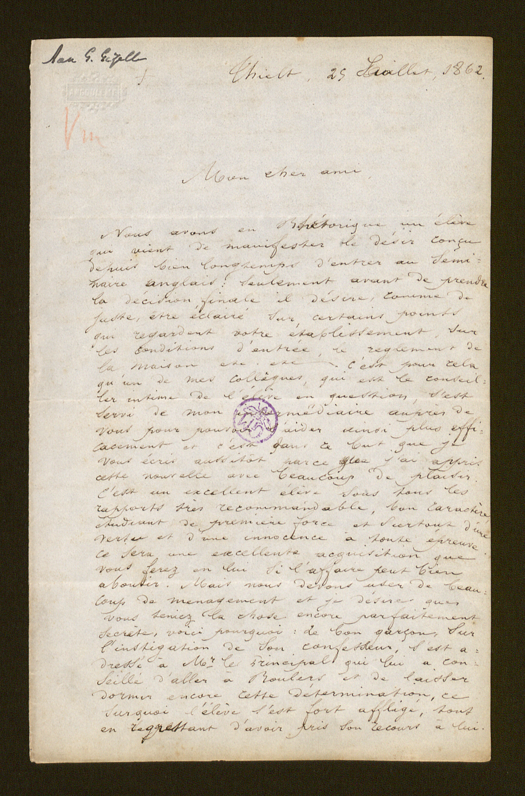 Aloïs Vandemaele aan [Guido Gezelle]