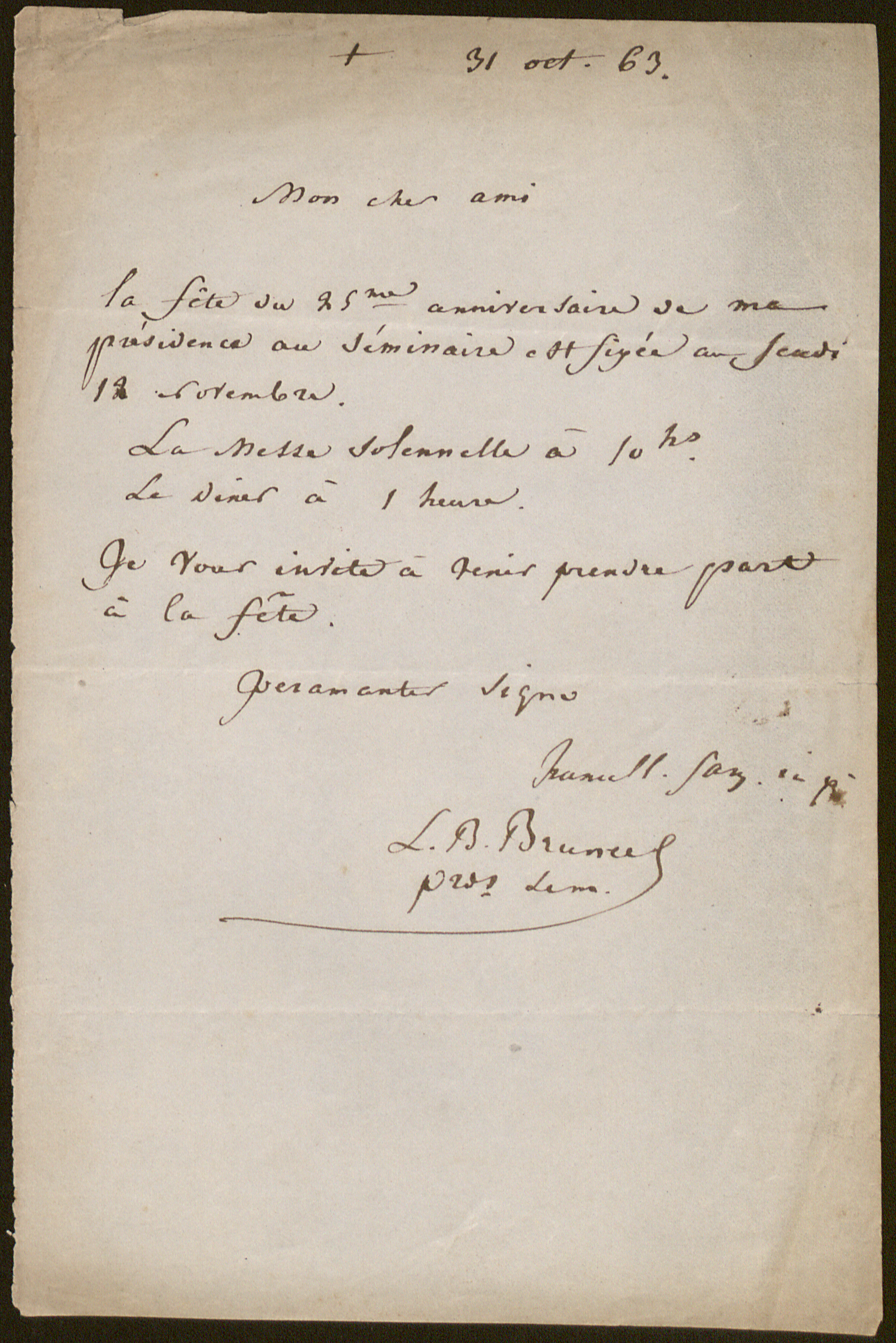 Lièvin Benoît Bruneel aan [Guido Gezelle]