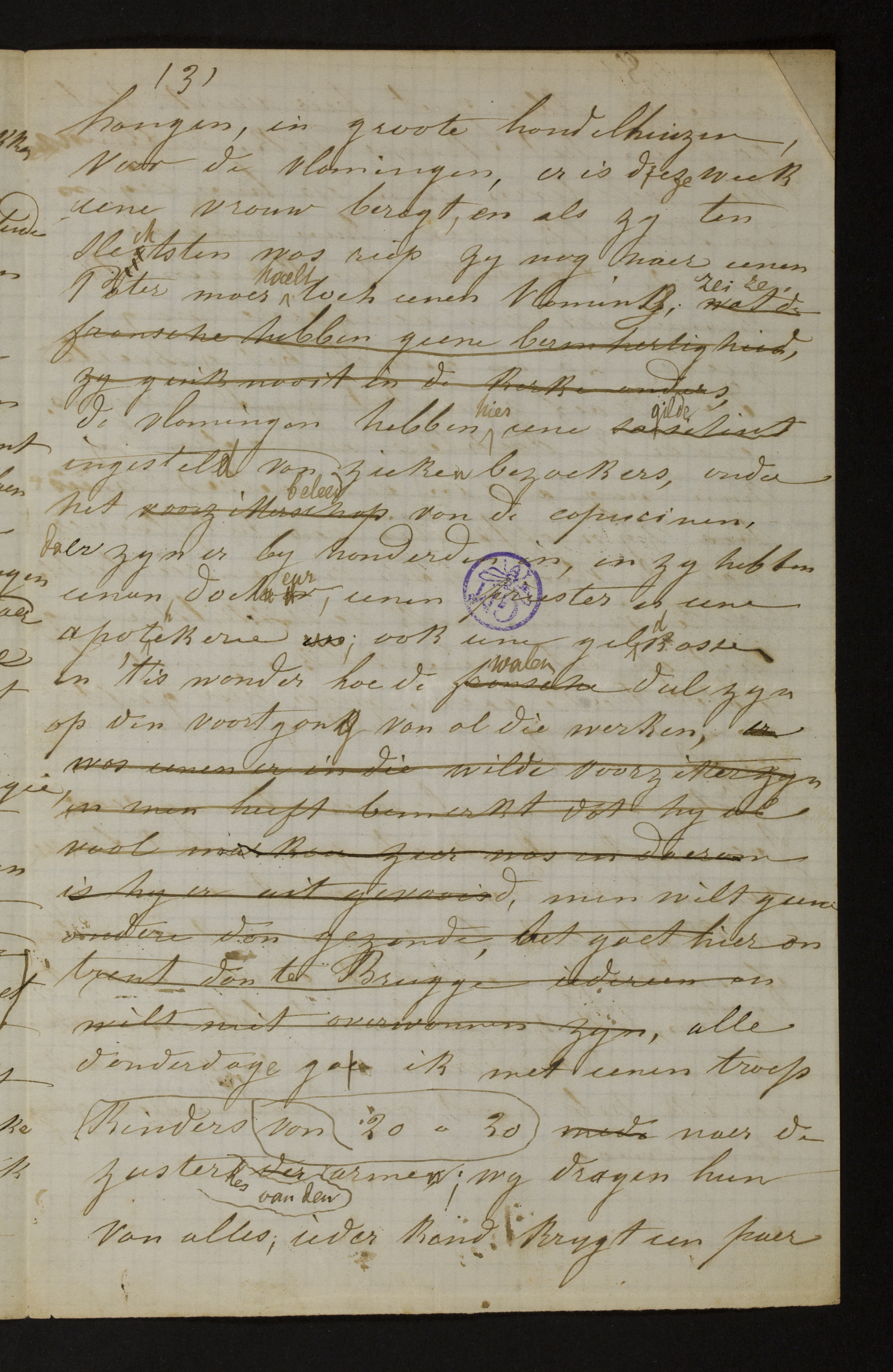 [Louise Gezelle] aan [Pieter-Jan Gezelle; Monica De Vriese; Florence Gezelle; Romaan Gezelle; Jozef Aloysius Hyacin...