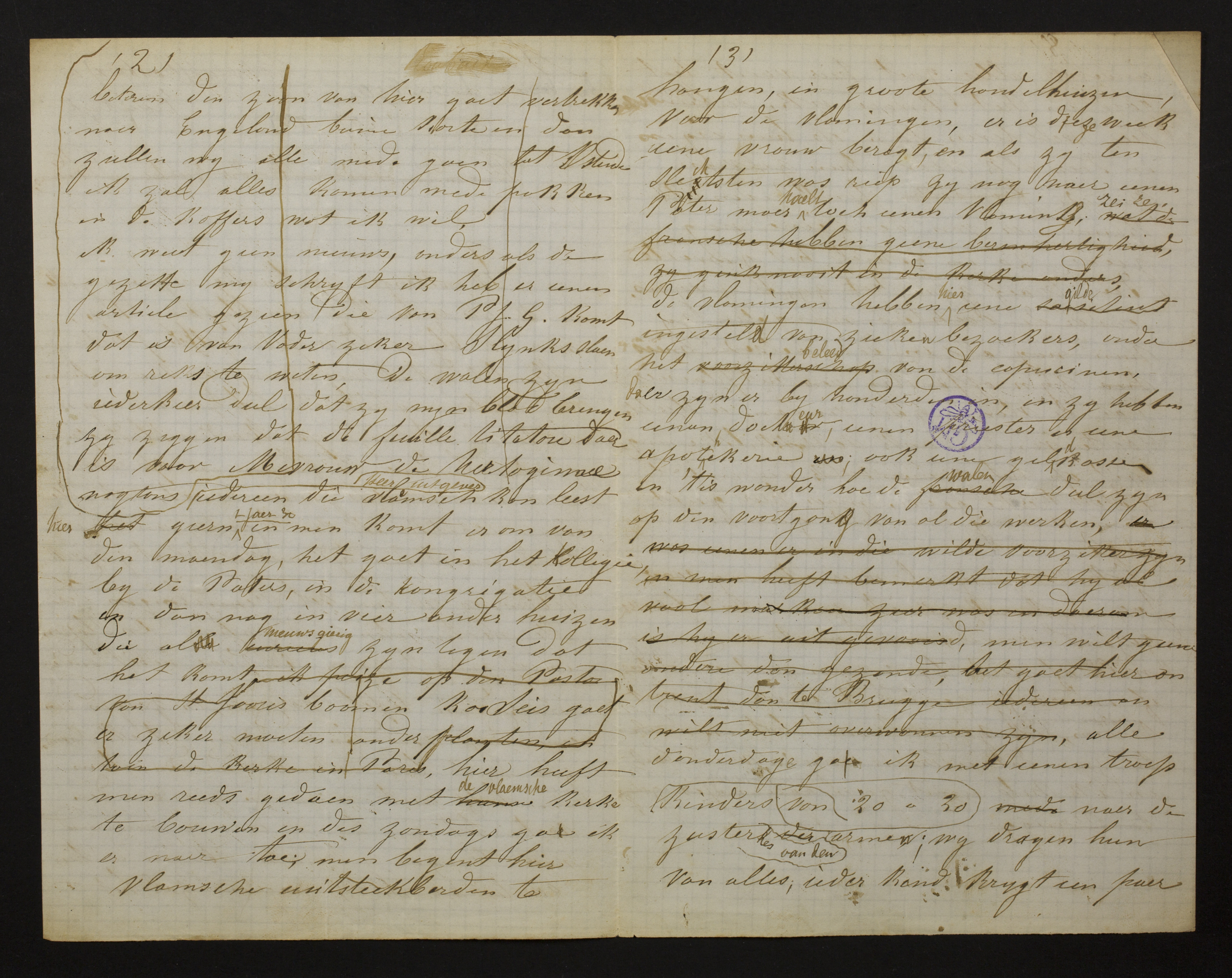 [Louise Gezelle] aan [Pieter-Jan Gezelle; Monica De Vriese; Florence Gezelle; Romaan Gezelle; Jozef Aloysius Hyacin...