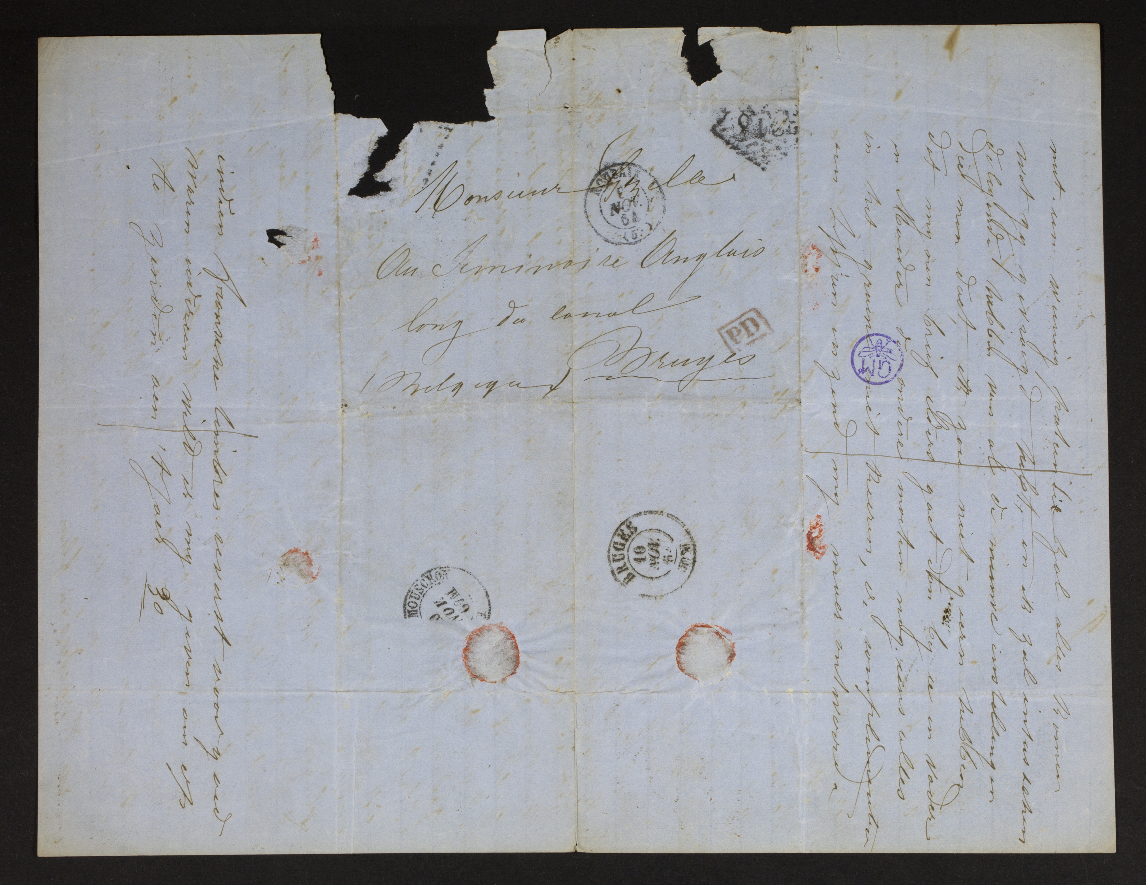 [Louise Gezelle] aan [Pieter-Jan Gezelle; Monica De Vriese; Florence Gezelle; Romaan Gezelle; Jozef Aloysius Hyacin...