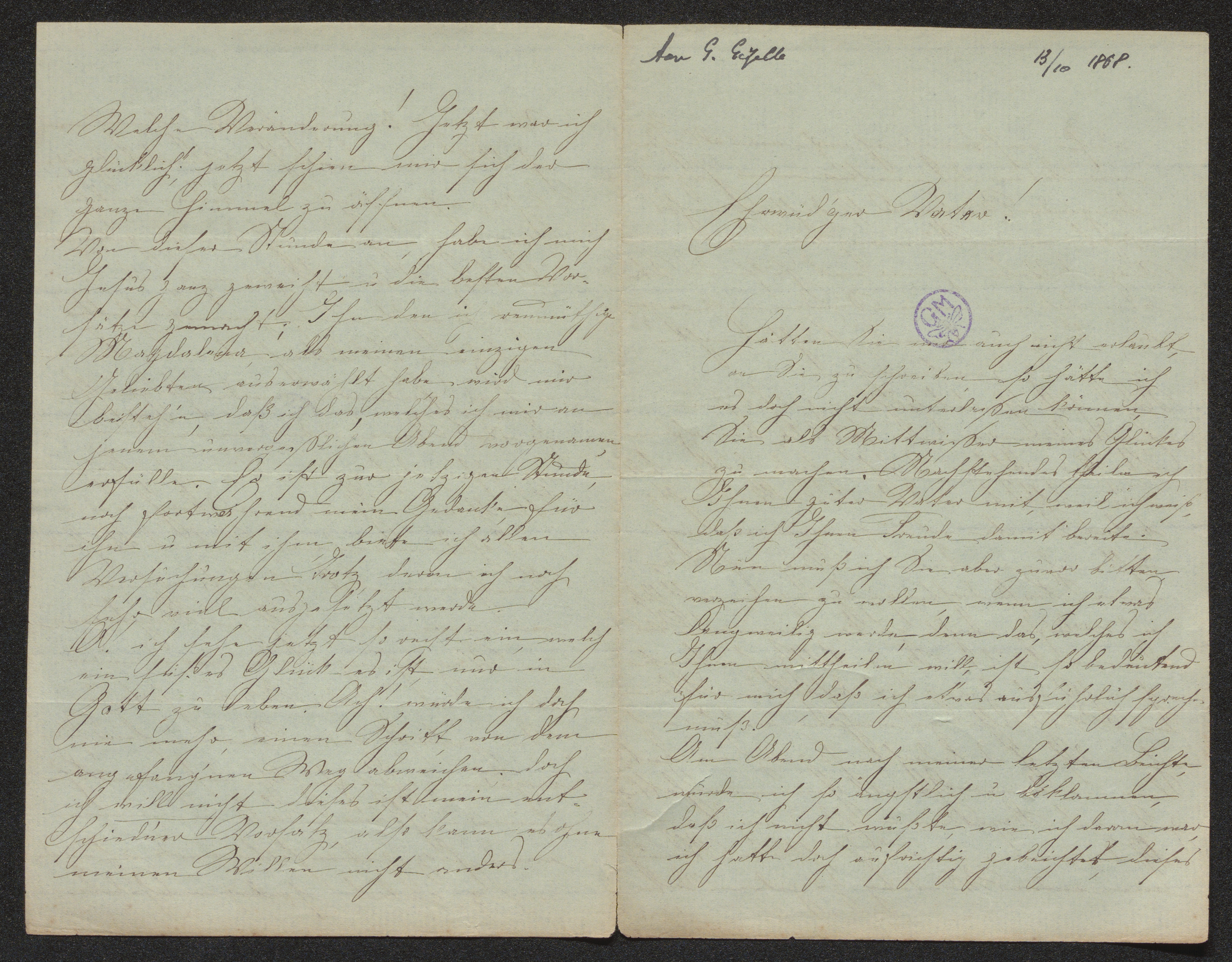 Bertha Wachowsky aan [Guido Gezelle]