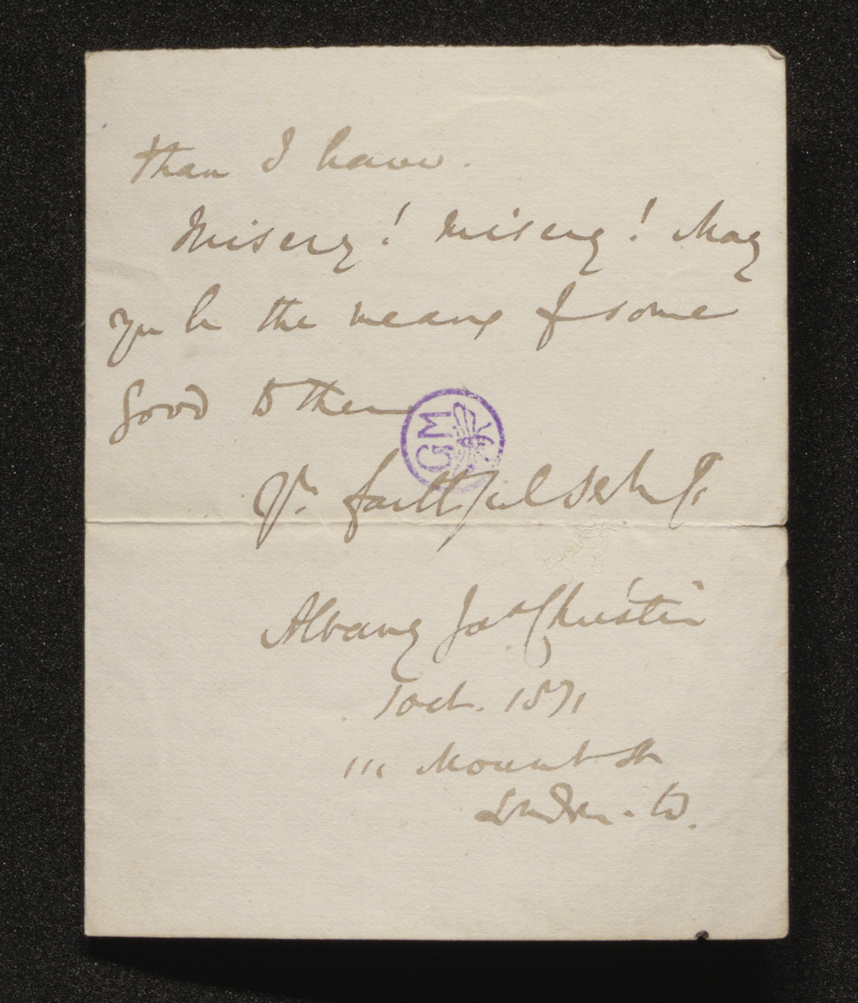 Albany James Christie aan [Guido Gezelle]