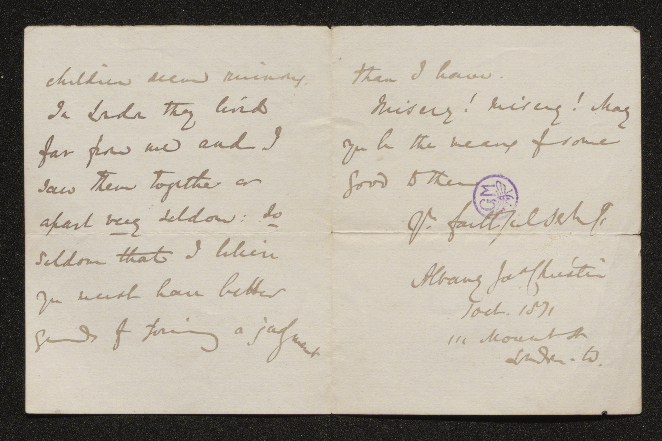 Albany James Christie aan [Guido Gezelle]