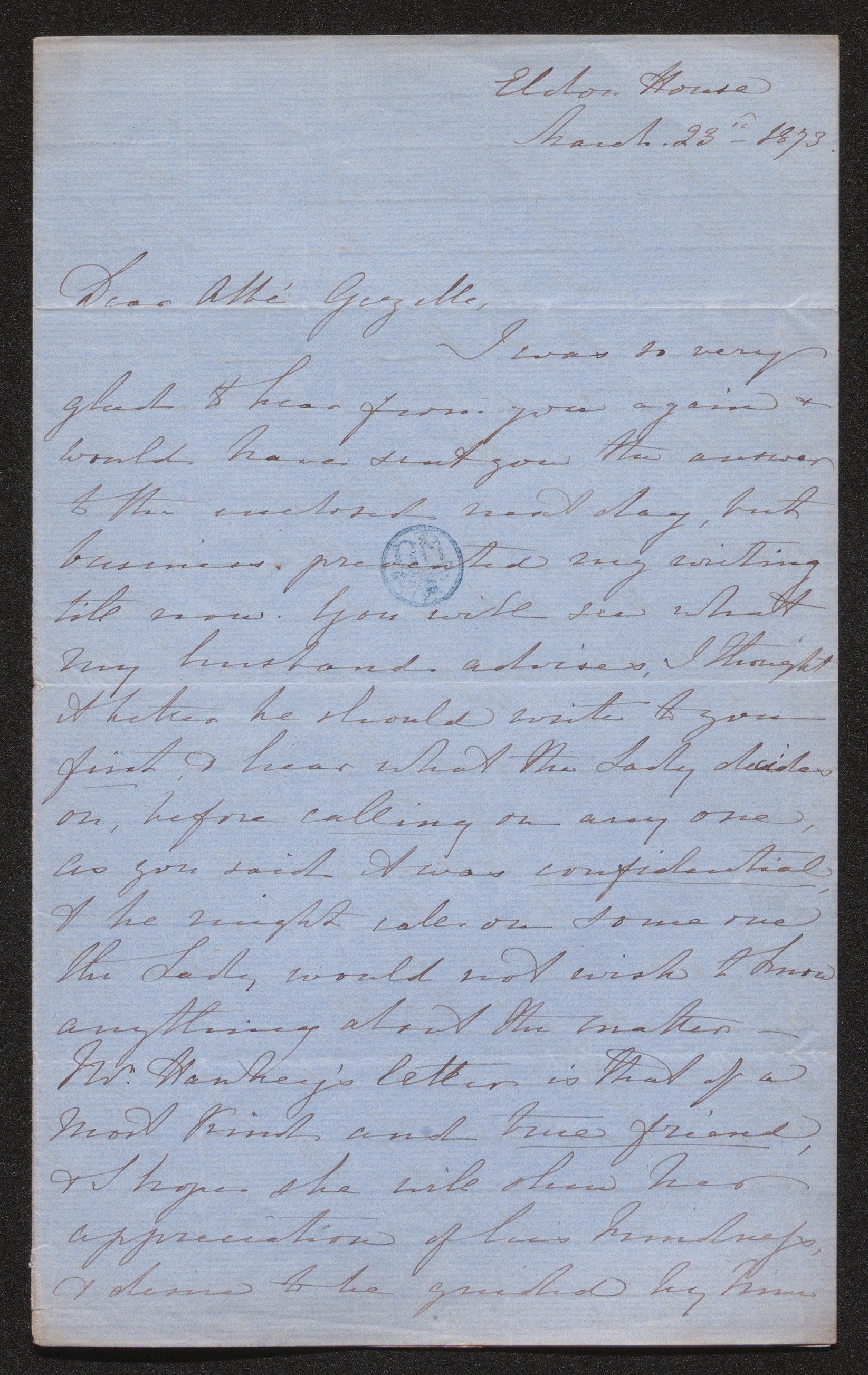 Mary Constantia Clifford aan [Guido Gezelle]