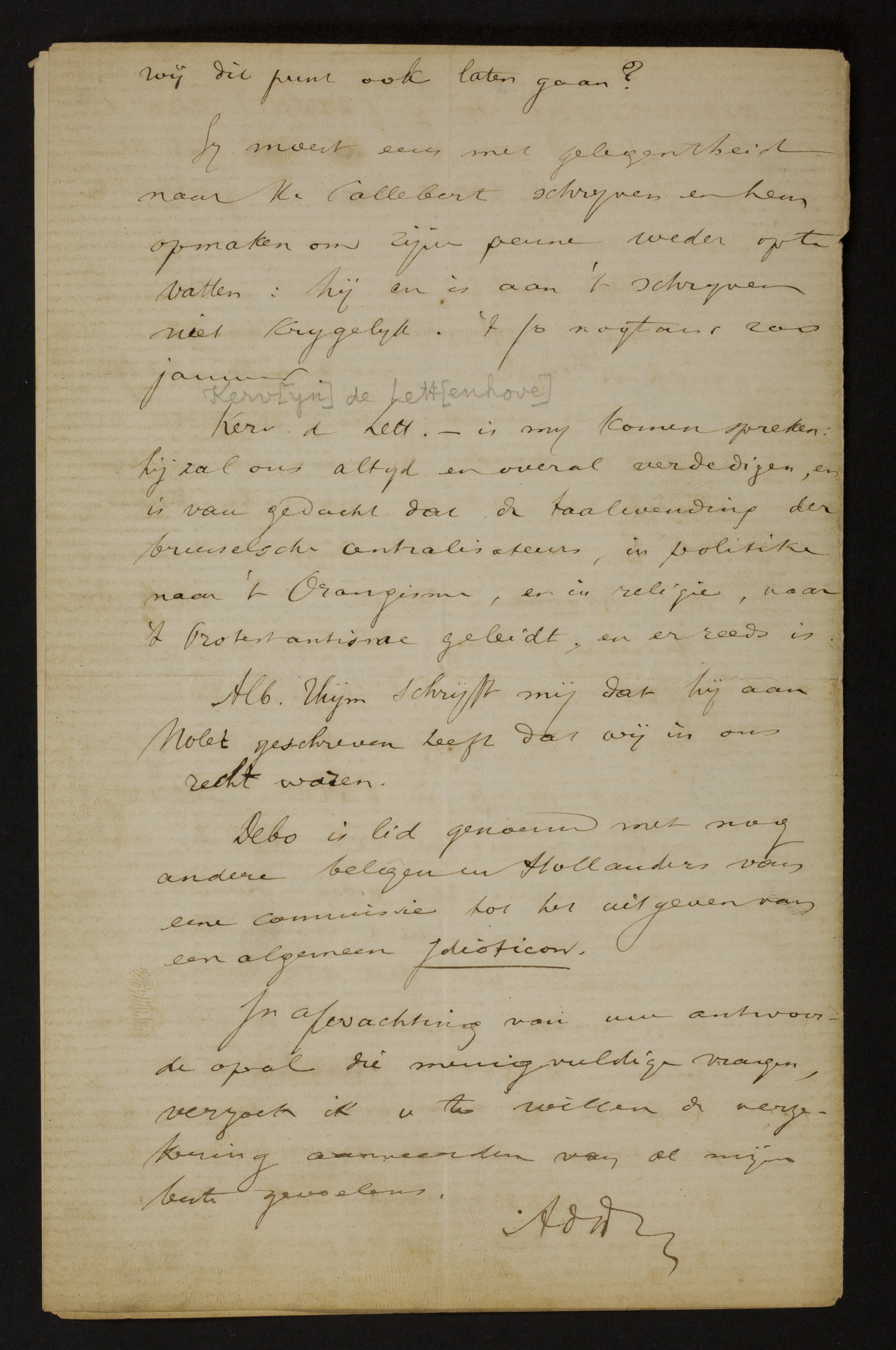 Adolf Juliaan Duclos aan [Guido Gezelle]