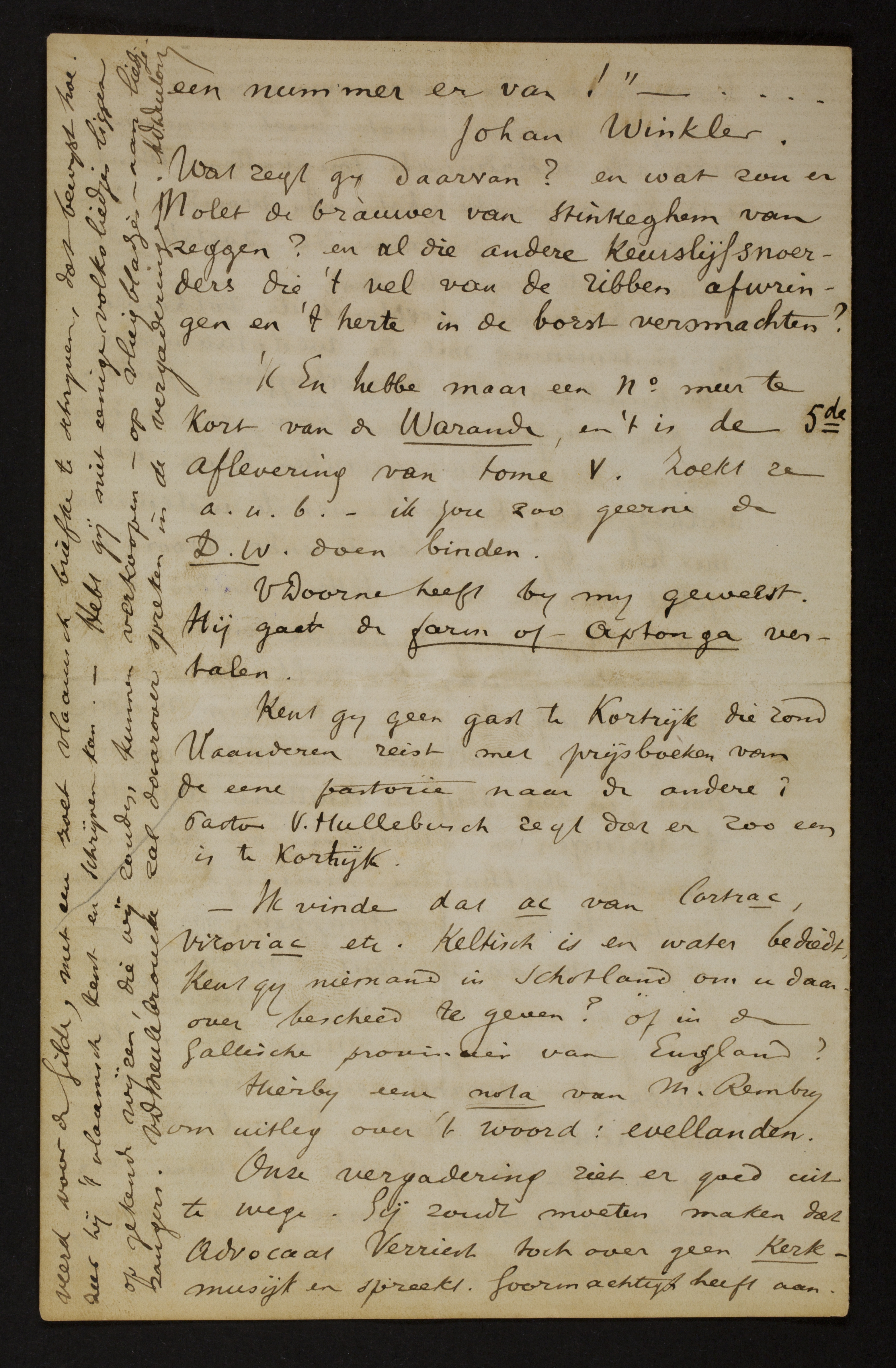 Adolf Juliaan Duclos aan [Guido Gezelle]