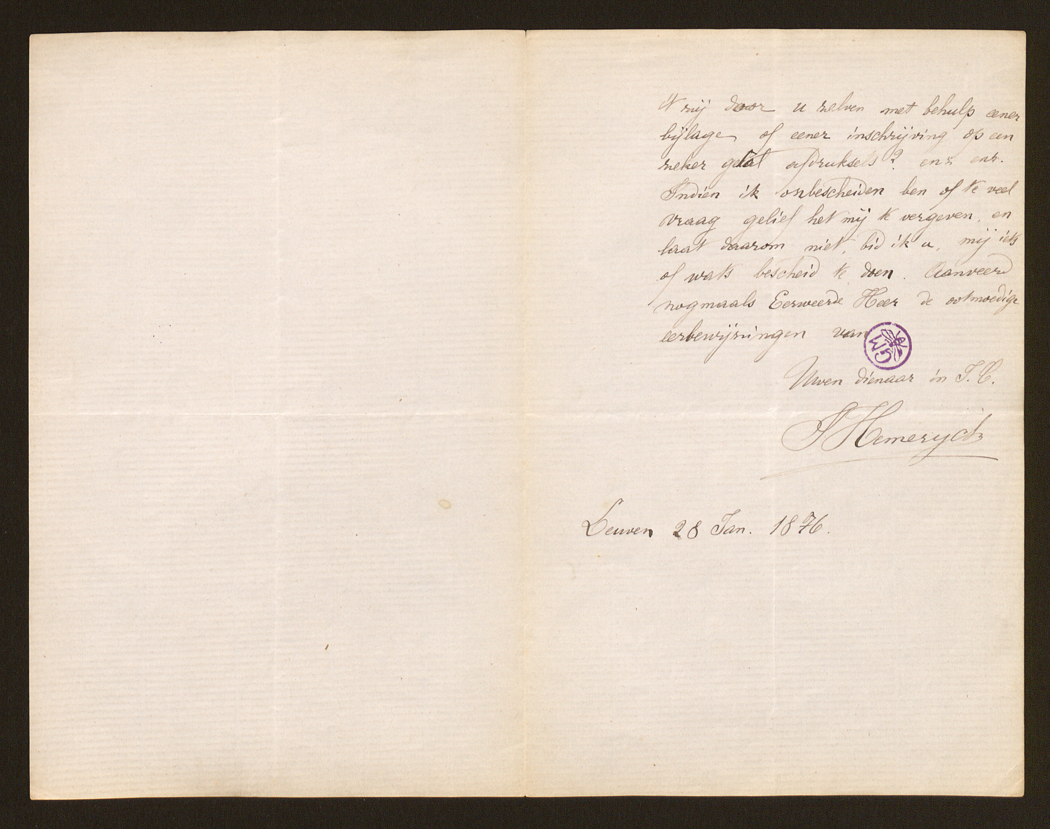 Isidoor Hemeryck aan [Guido Gezelle]