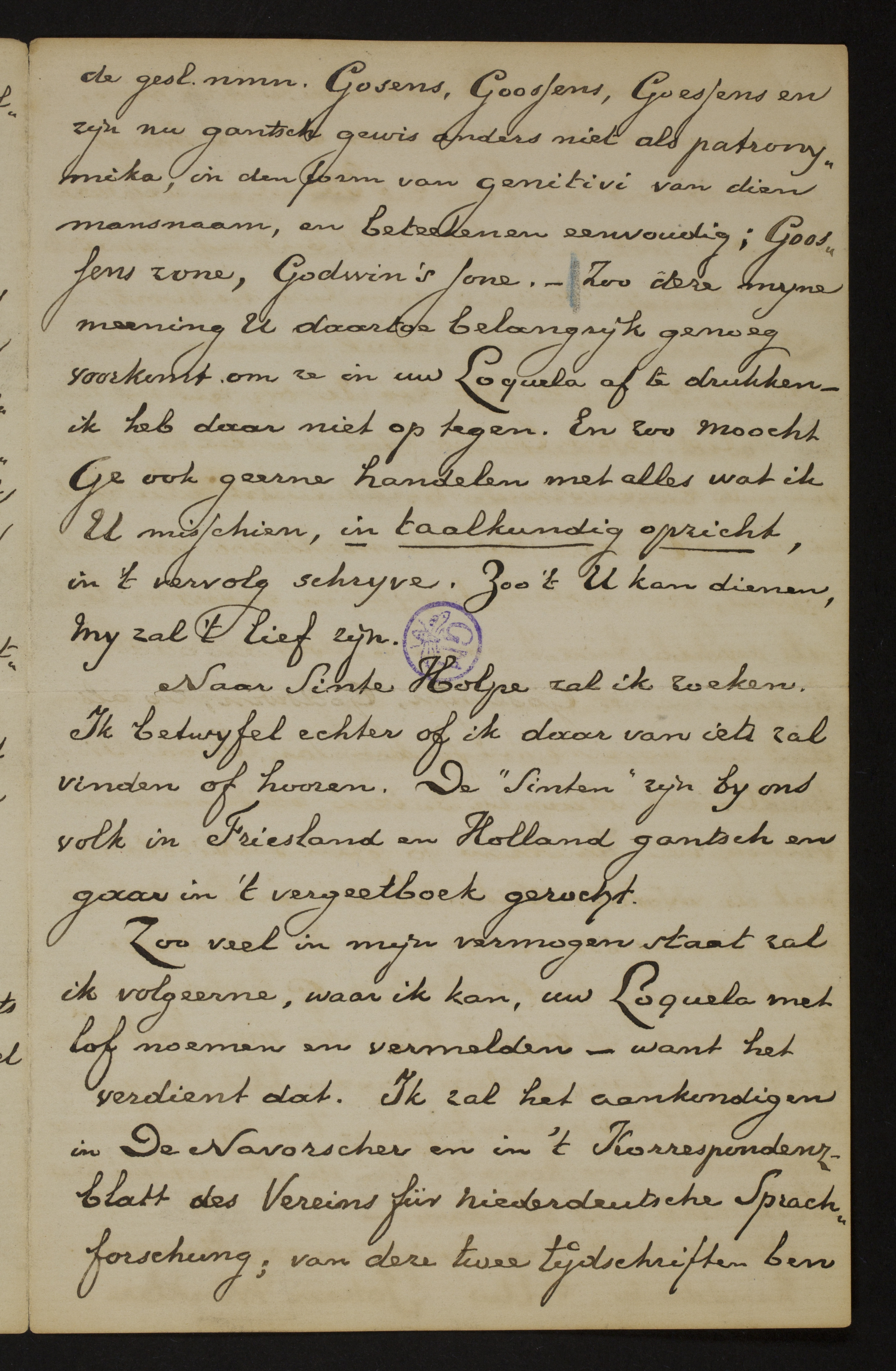 Johan Winkler aan [Guido Gezelle]