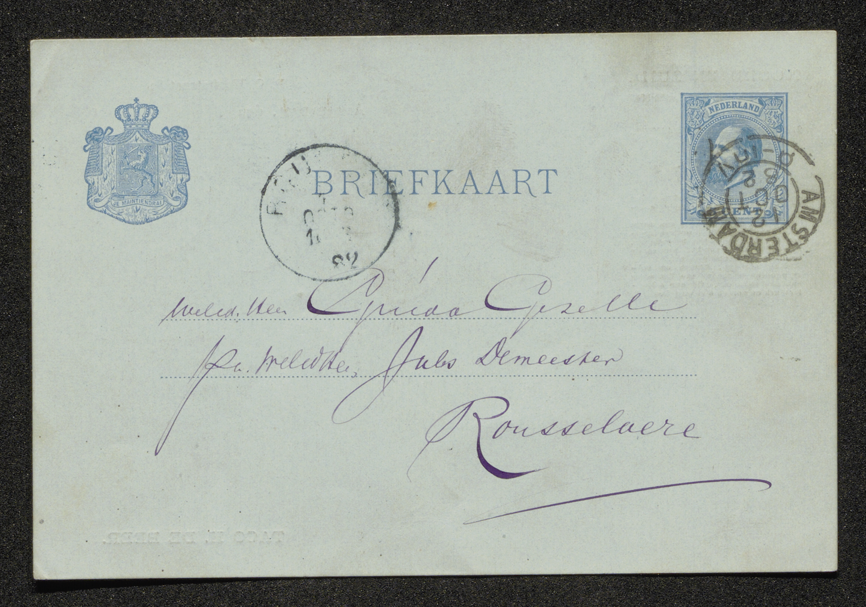 Taco Hajo De Beer aan Guido Gezelle en Jules De Meester