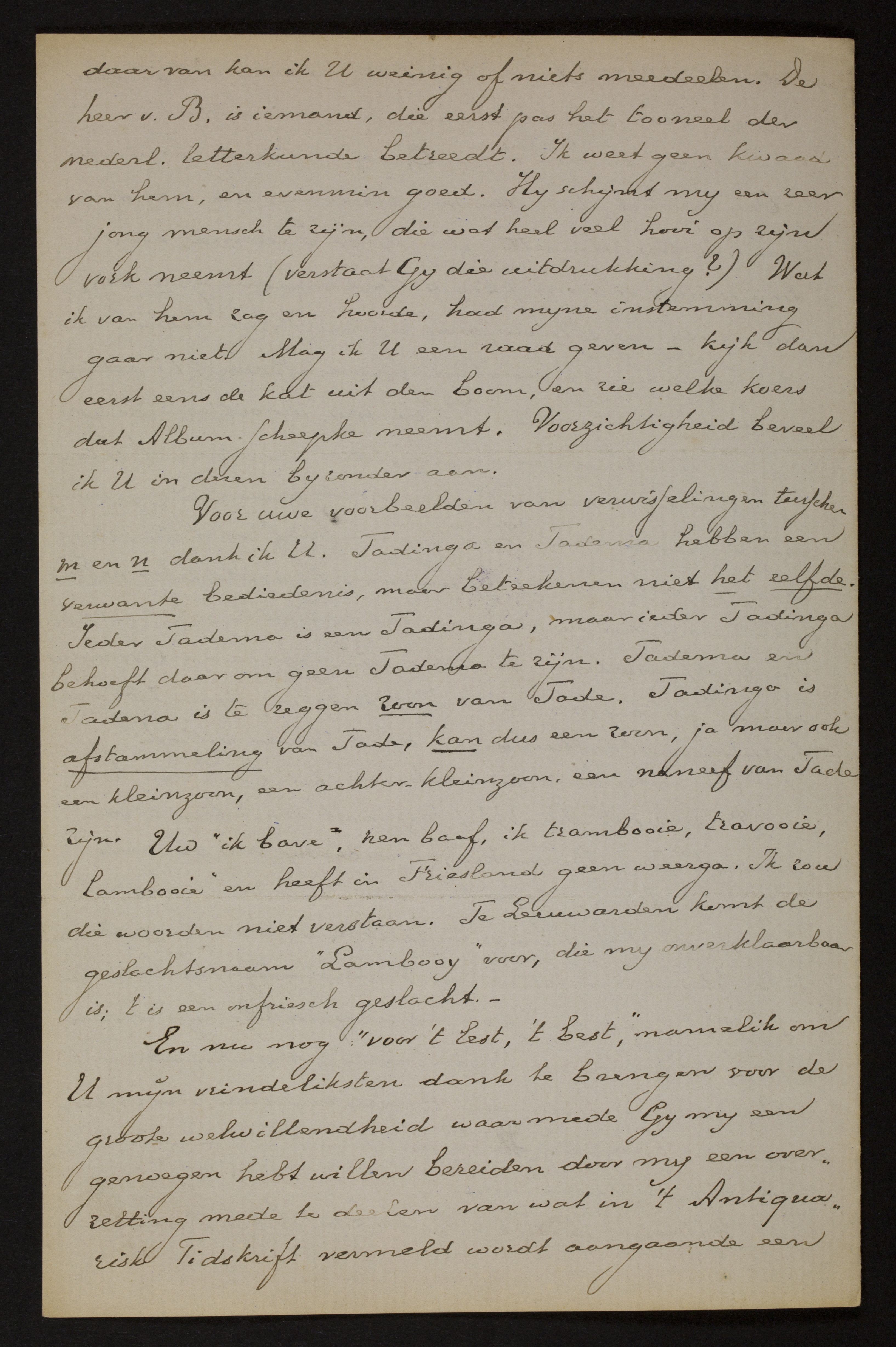 Johan Winkler aan [Guido Gezelle]