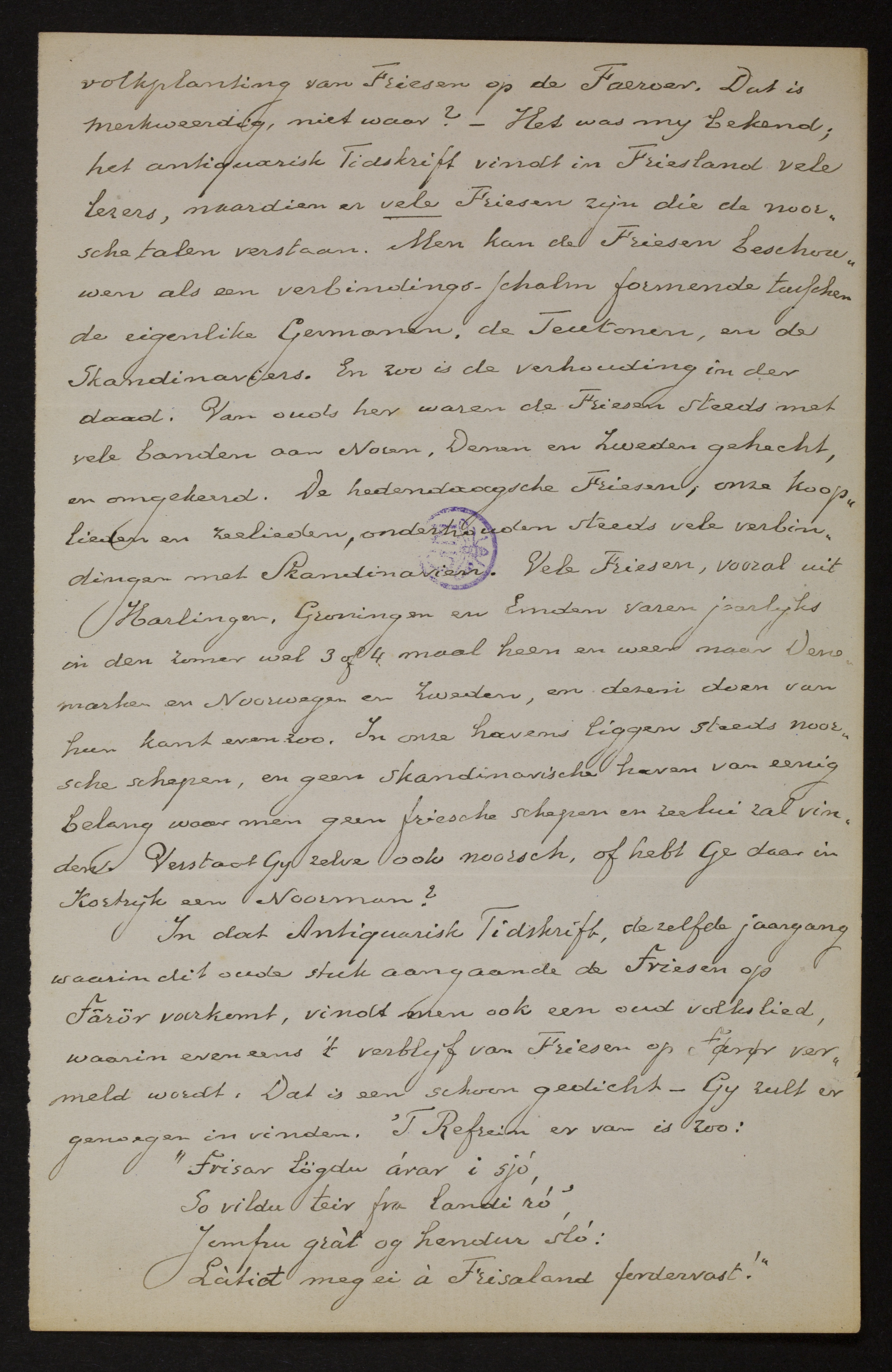 Johan Winkler aan [Guido Gezelle]