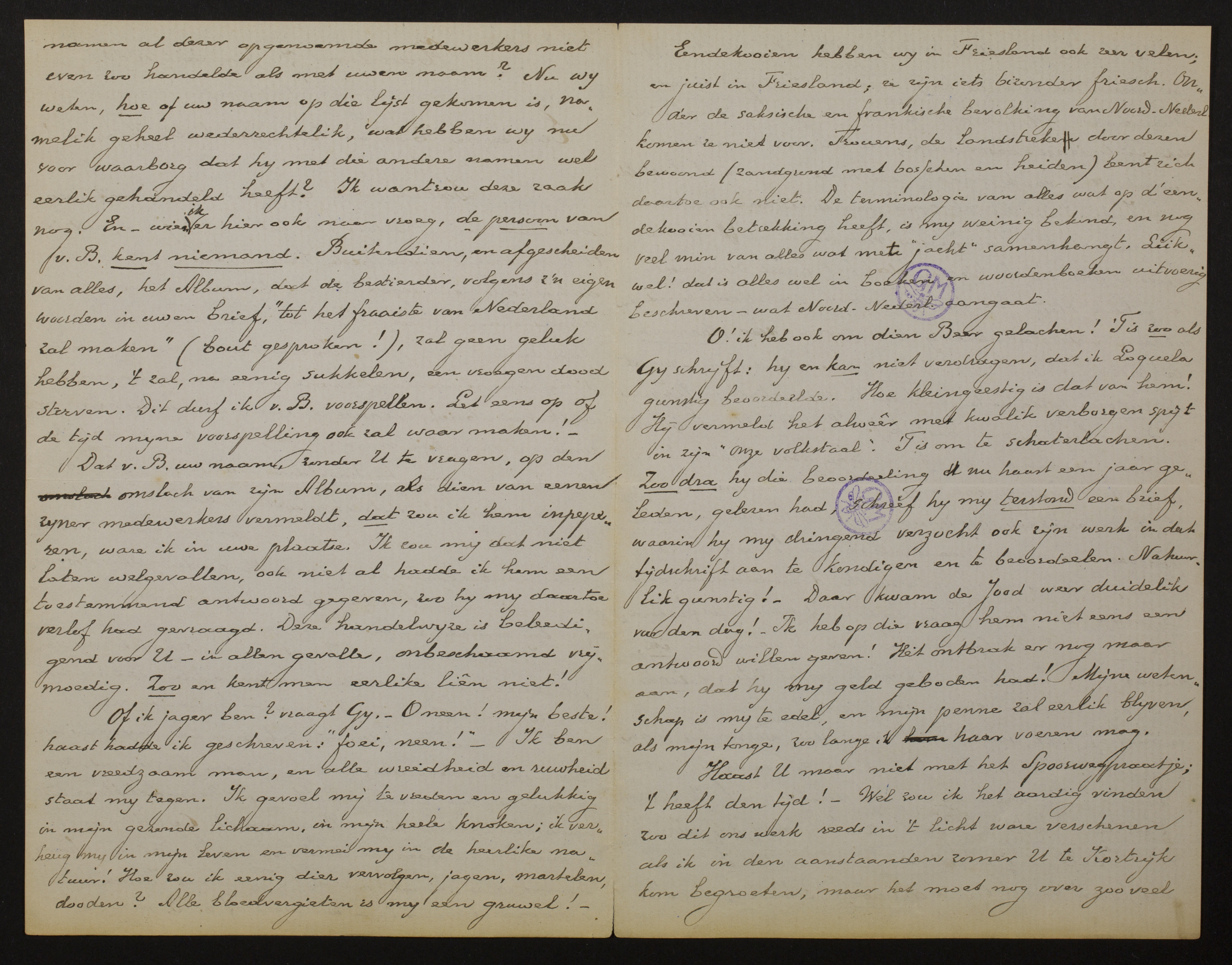 Johan Winkler aan [Guido Gezelle]