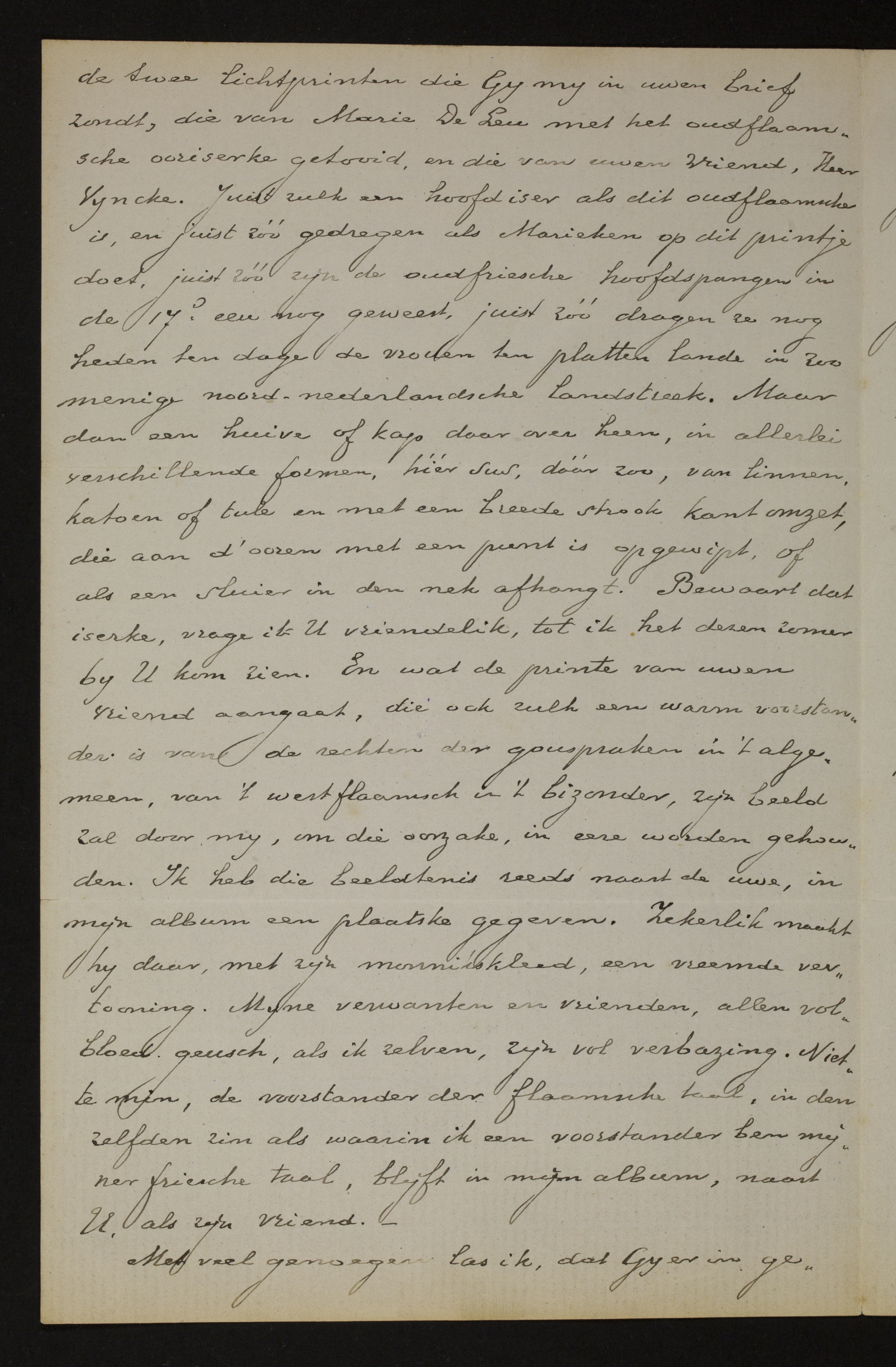 Johan Winkler aan [Guido Gezelle]