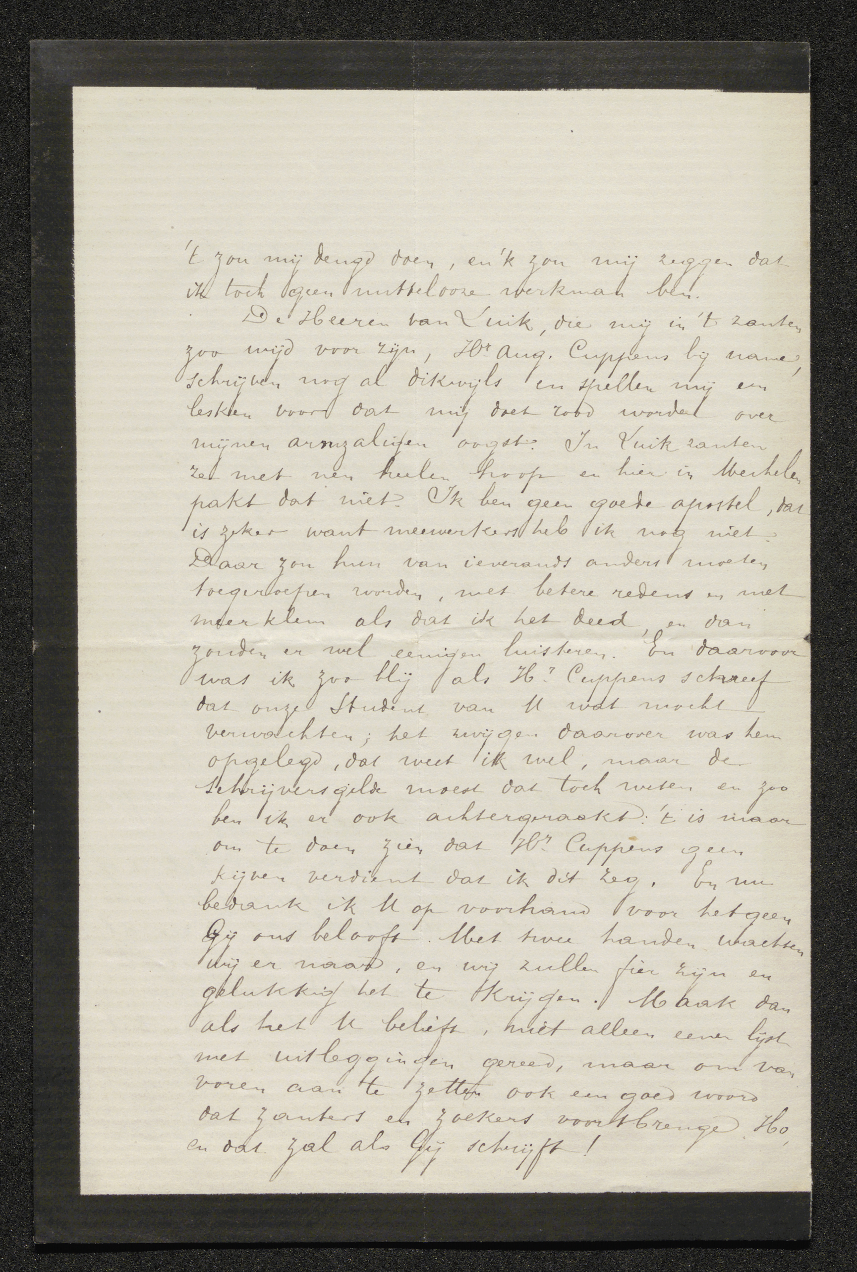 Gustaaf Hendrik Jozef Janssens aan [Guido Gezelle]