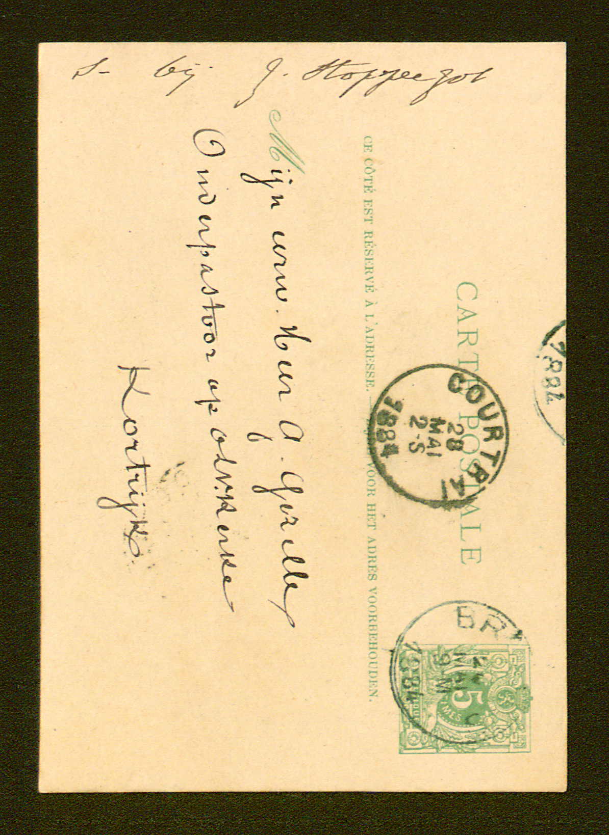 Edward Van Robays aan Guido Gezelle