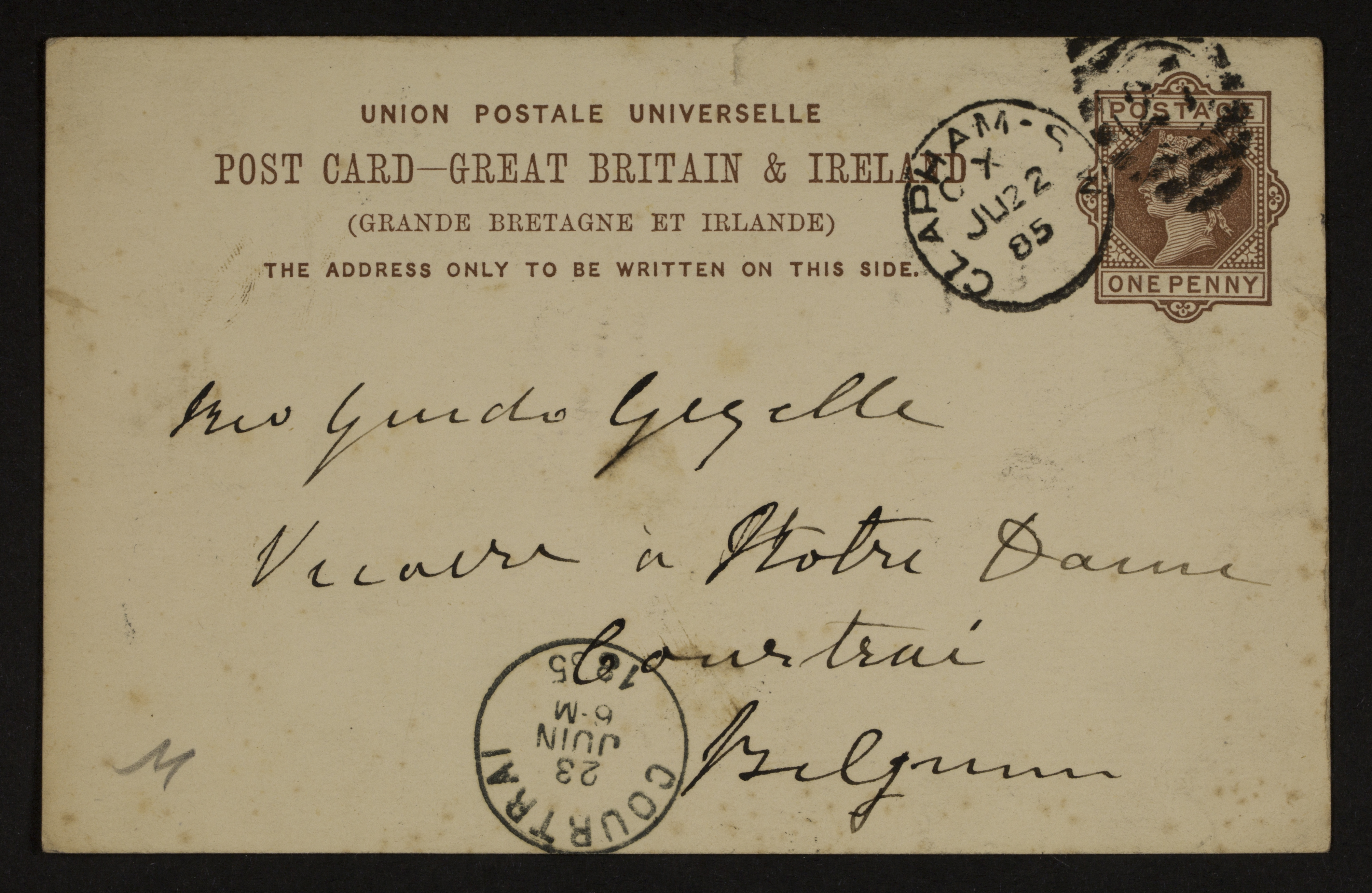 [Helena Amelia Walton] (= mevrouw Helena Weale) aan Guido Gezelle