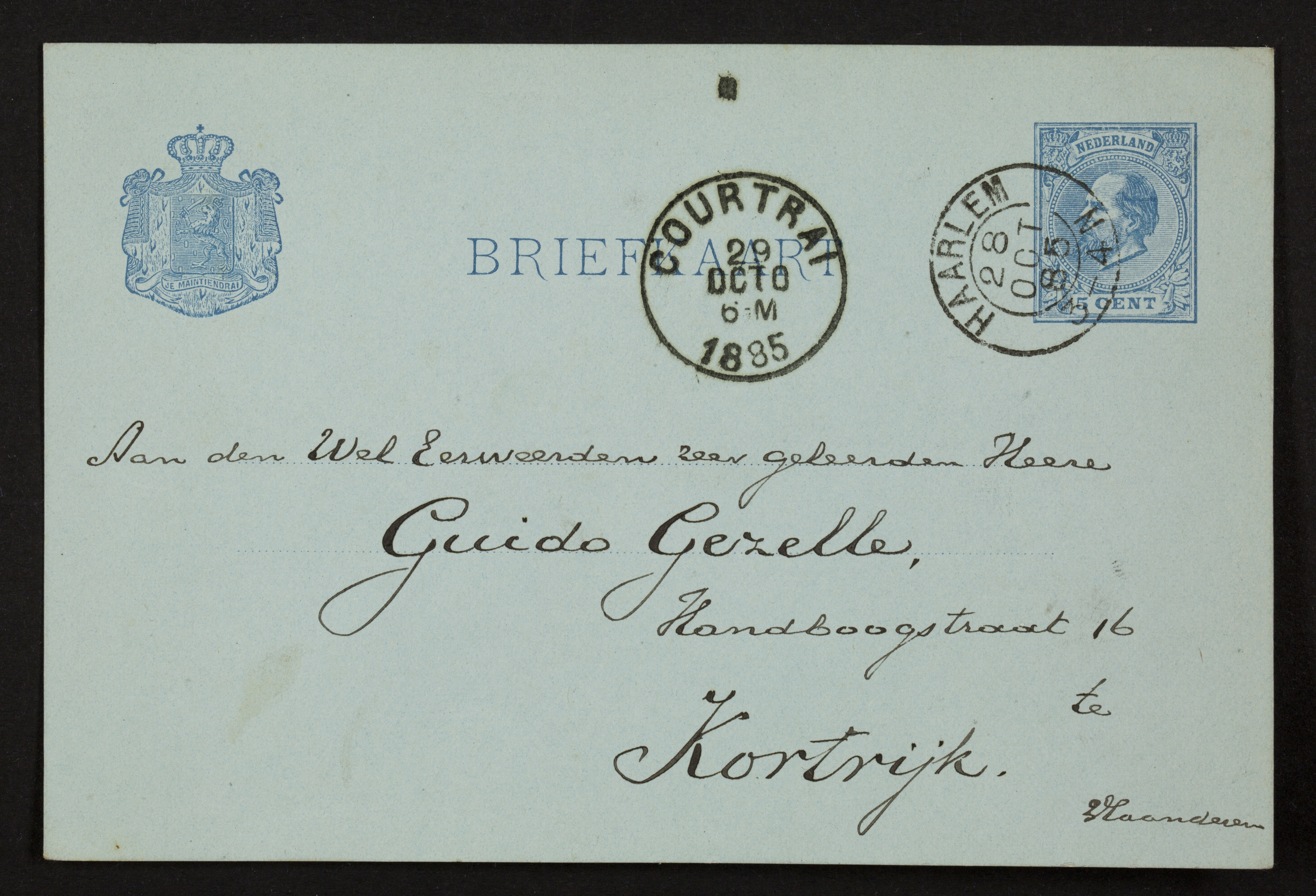 Johan Winkler aan Guido Gezelle